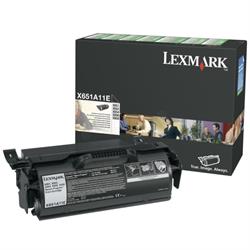Lexmark X651A11E - Siyah Toner