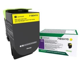 Lexmark 71B5HY0 - Yüksek Kapasiteli Sarı Toner