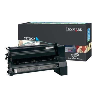 Lexmark C7720CX - Ekstra Yüksek Kapasiteli Mavi Toner