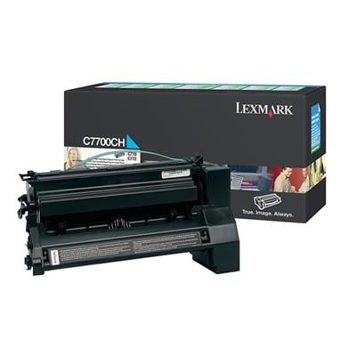 Lexmark C7700CH - Yüksek Kapasiteli Mavi Toner
