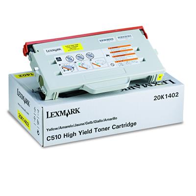 Lexmark 20K1402 - Yüksek Kapasiteli Sarı Toner