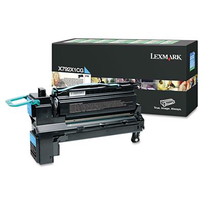 Lexmark X792X1CG - Ekstra Yüksek Kapasiteli Mavi Toner