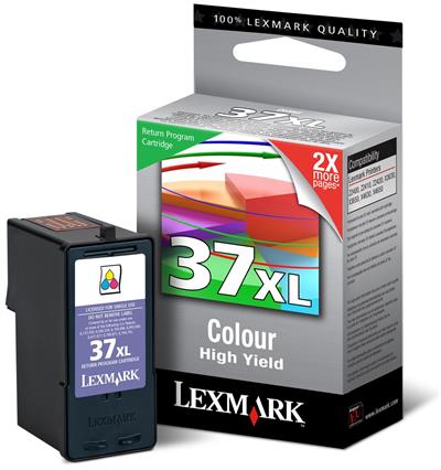 Lexmark 18C2180E - 37XL Numaralı Yüksek Kapasiteli 3 Renkli Kartuş
