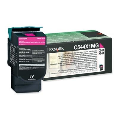 Lexmark C544X1MG - Ekstra Yüksek Kapasiteli Kırmızı Toner
