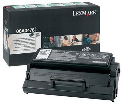 Lexmark 08A0478 - Yüksek Kapasiteli Siyah Toner 