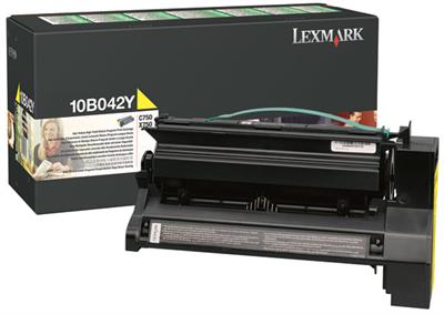 Lexmark 10B042Y - Sarı Toner