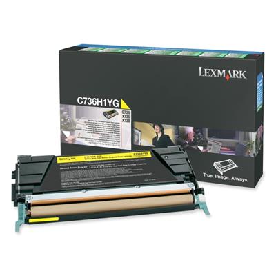 Lexmark C736H1YG - Yüksek Kapasiteli Sarı Toner