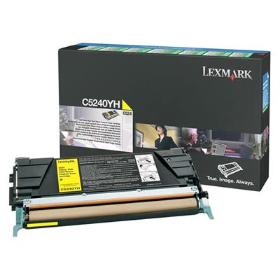 Lexmark C5240YH - Yüksek Kapasiteli Sarı Toner