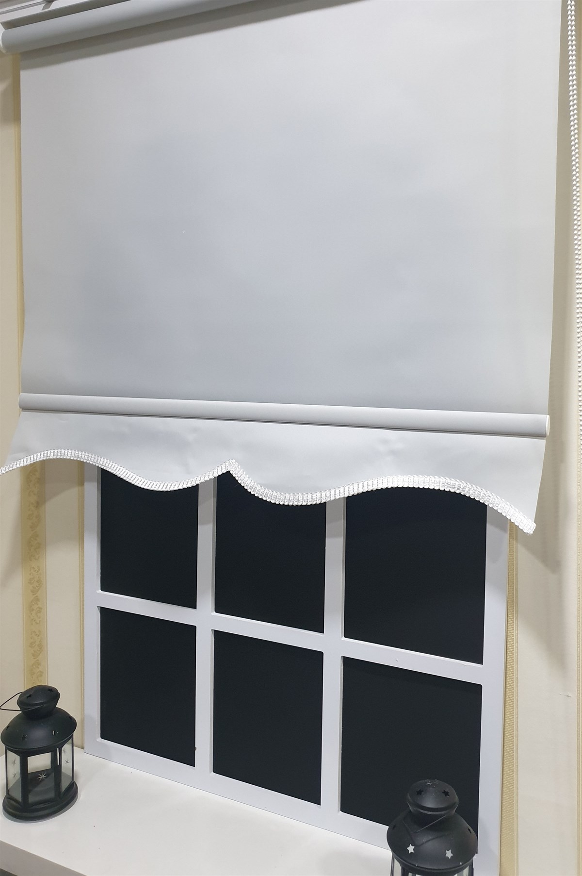 Düz Gri Stor Perde STB--5321