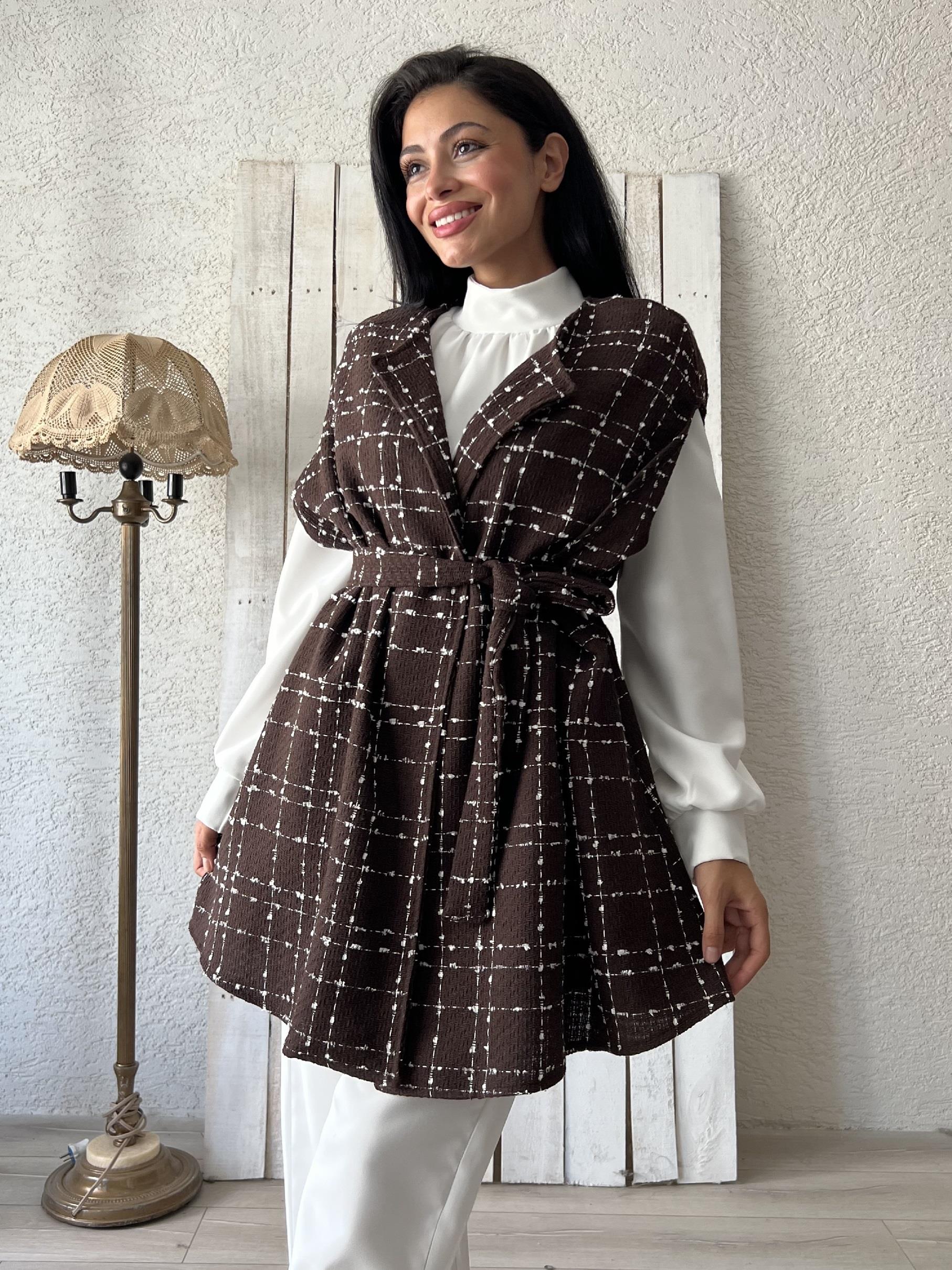  Kahverengi Oversize Tüvit Panço