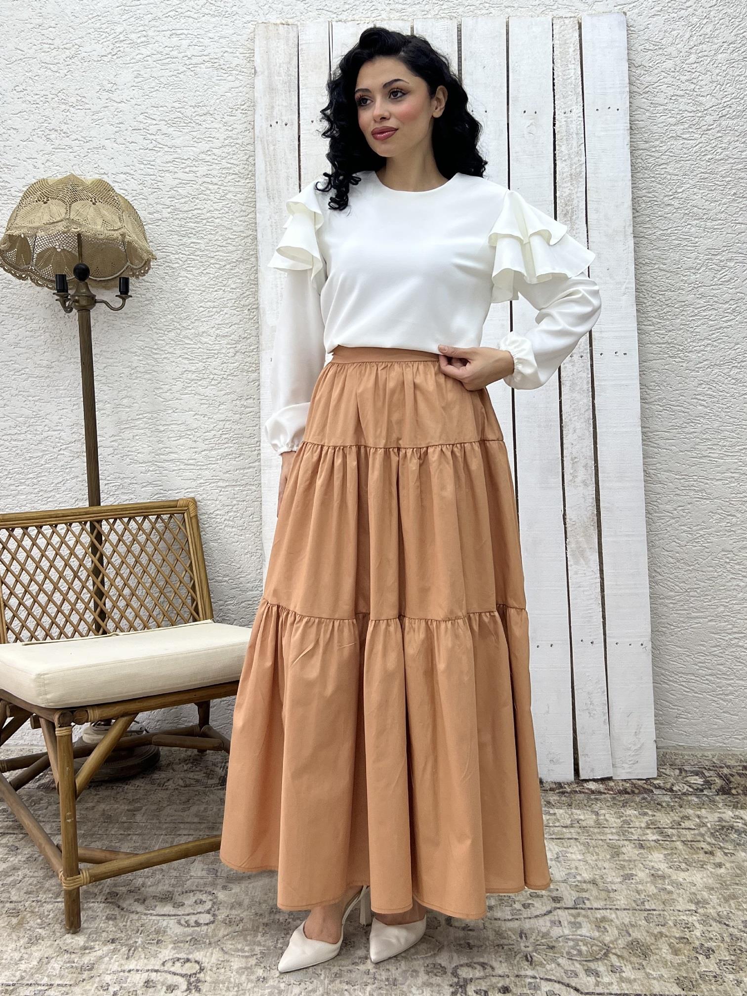 Camel Poplin Kat Kat Etek