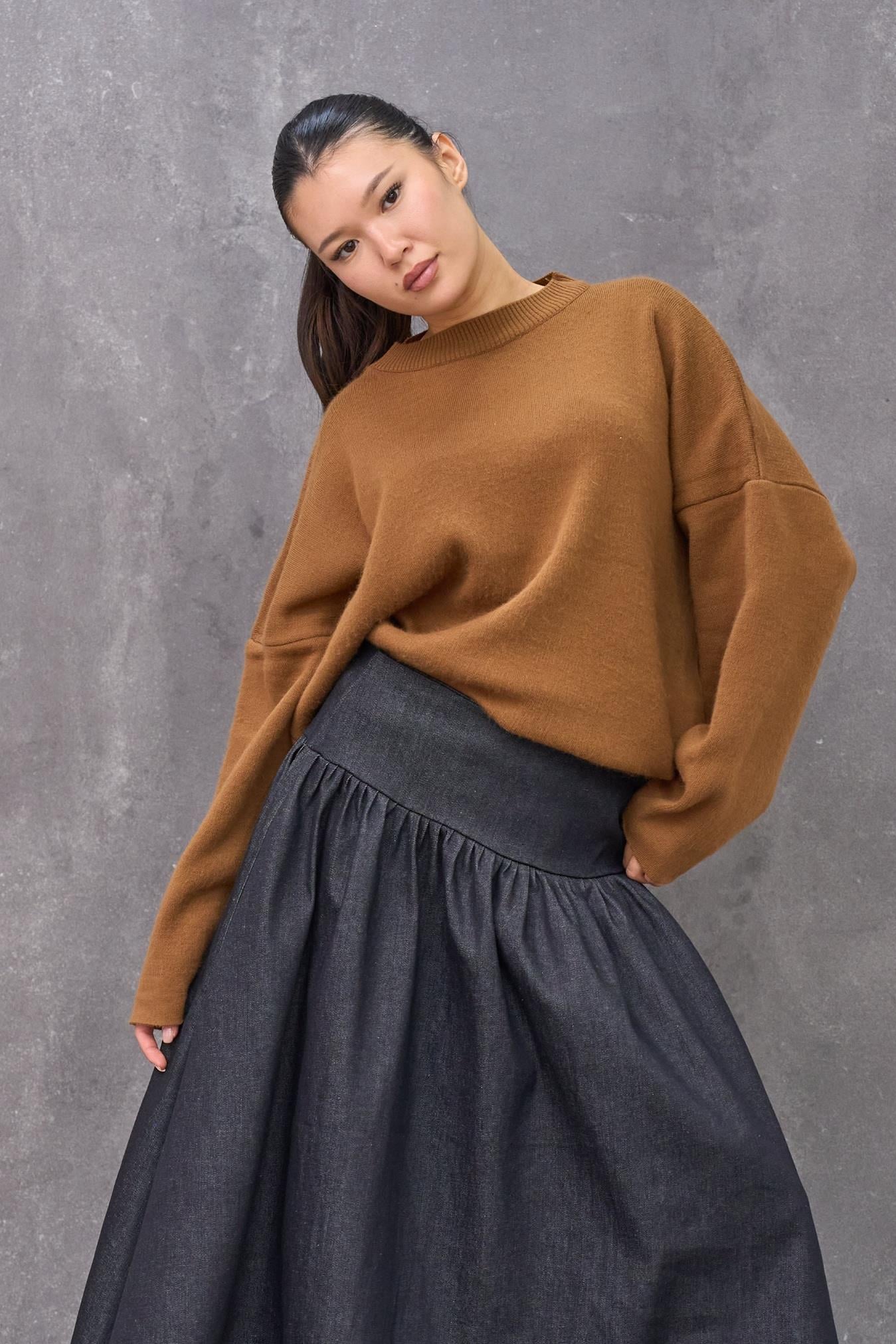 Camel Salaş Triko Kazak