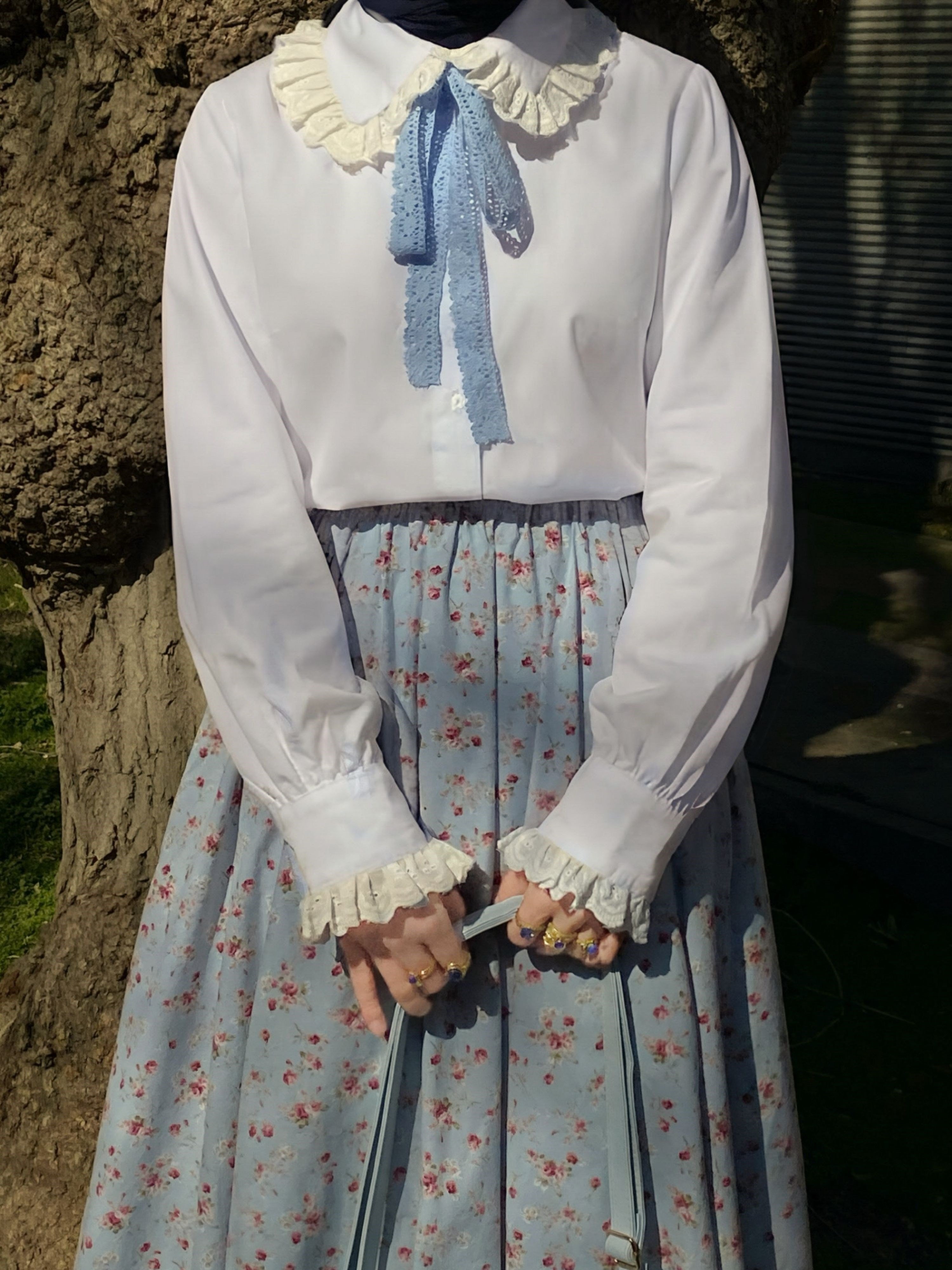 Fisto Dantelli Beyaz Poplin Gömlek