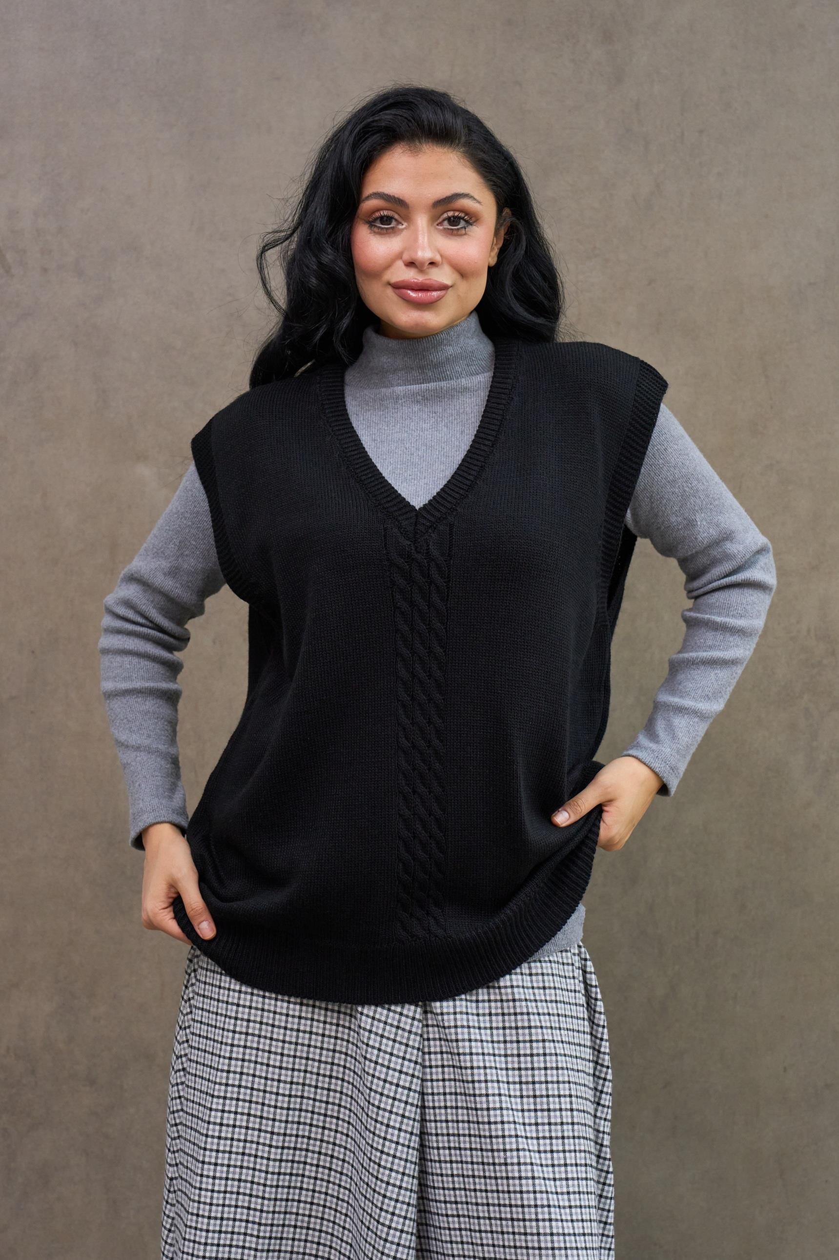 Siyah Oversize Süveter