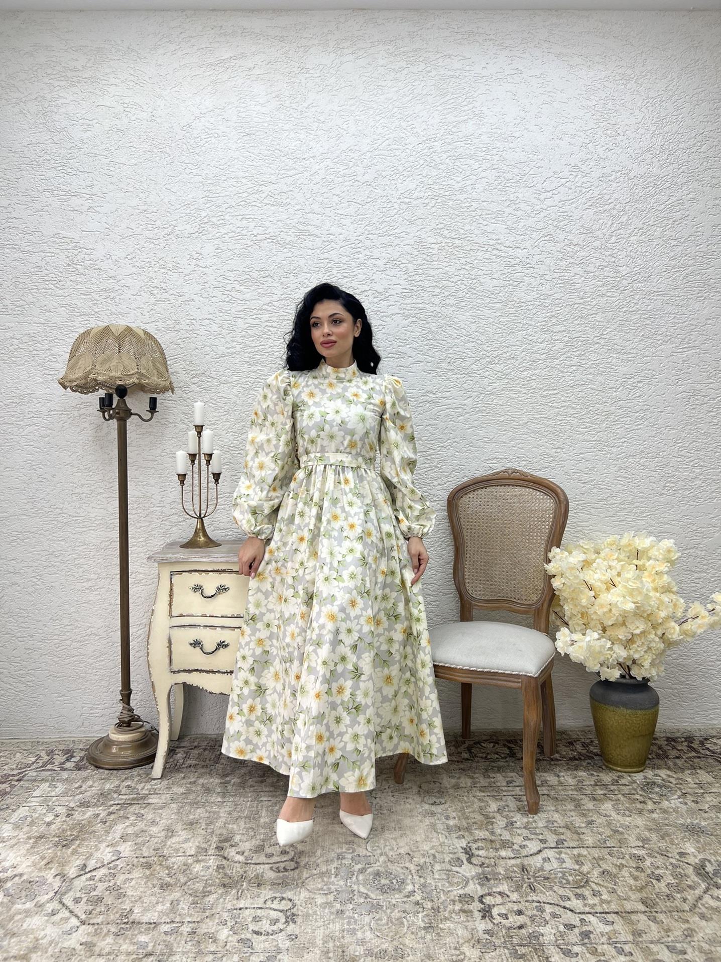 Yeşil Taşlı Kloş Elbise Marilyn main image 1