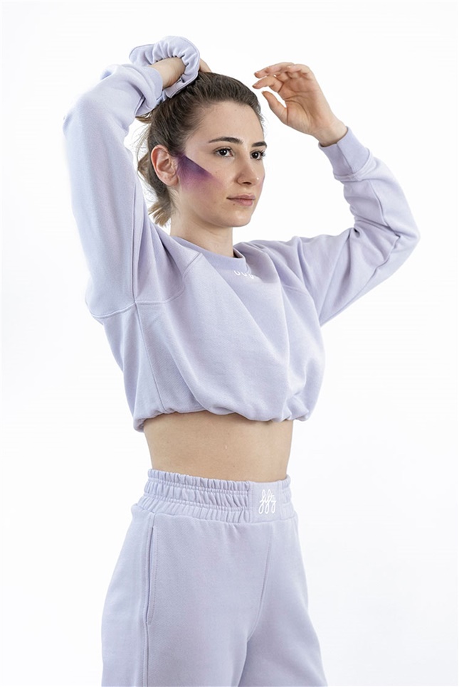 Büzgülü Crop Sweat