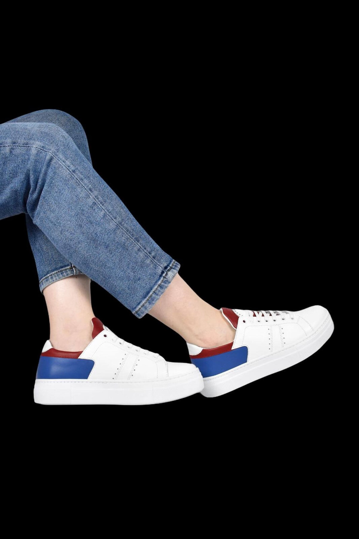Hakiki Deri Beyaz Kadın Sneaker  ITW308WW