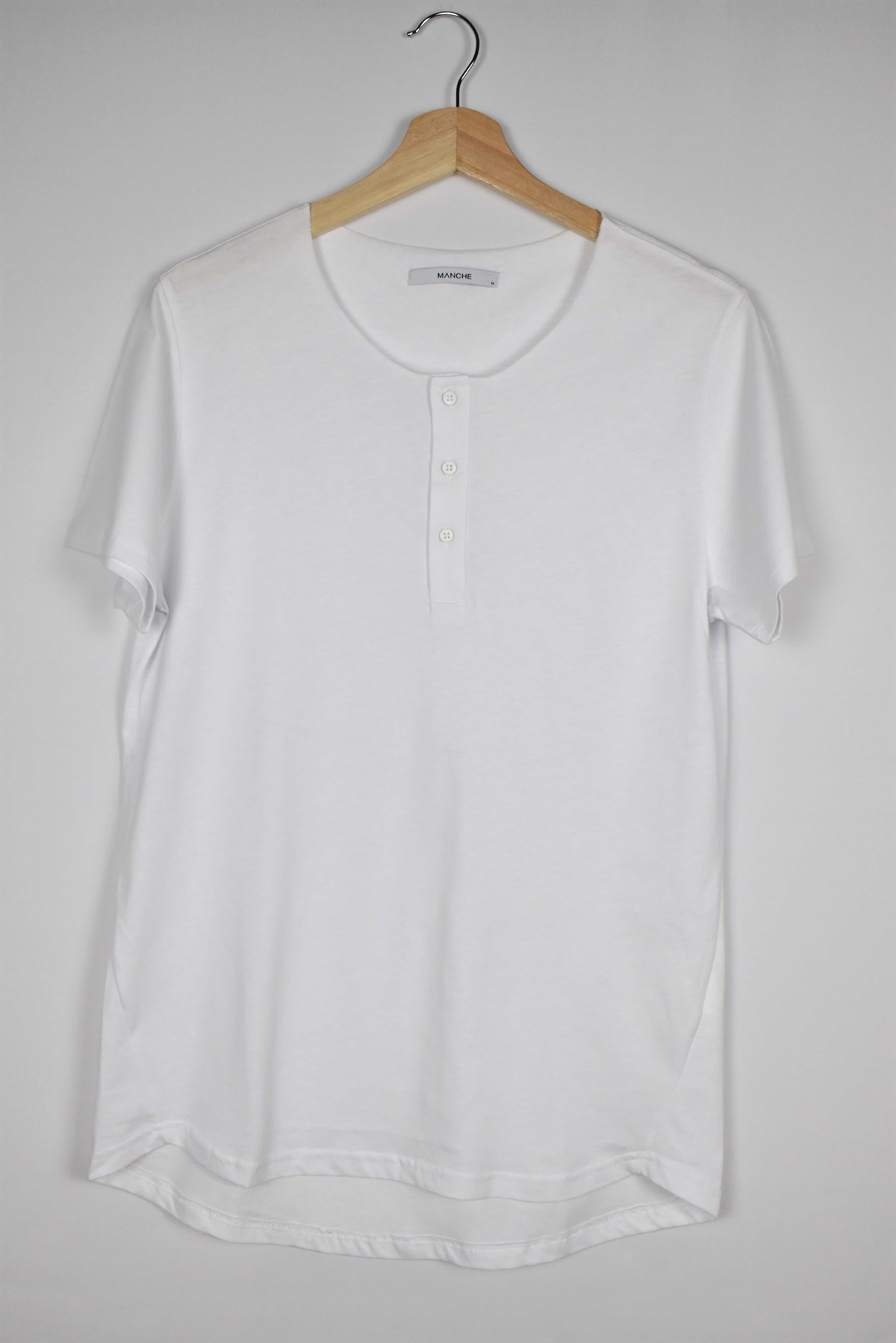 Erkek Yarım Patlı T-Shirt