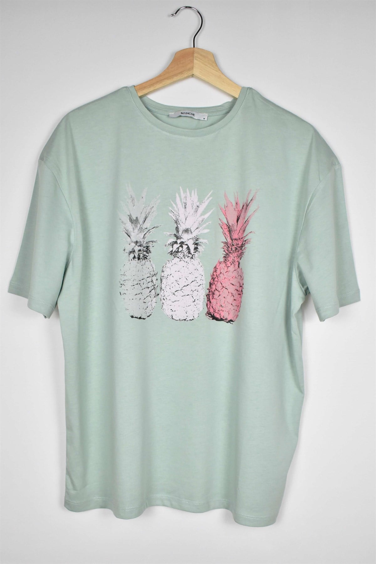 Kadın Ananas Baskılı T-Shirt