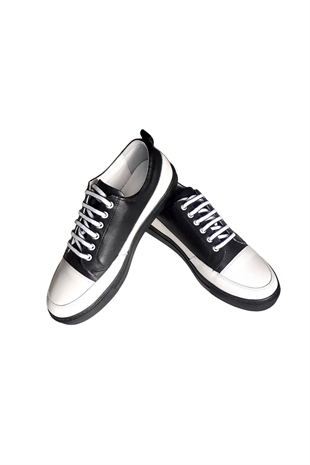 Hakiki Deri Beyaz Erkek Sneaker