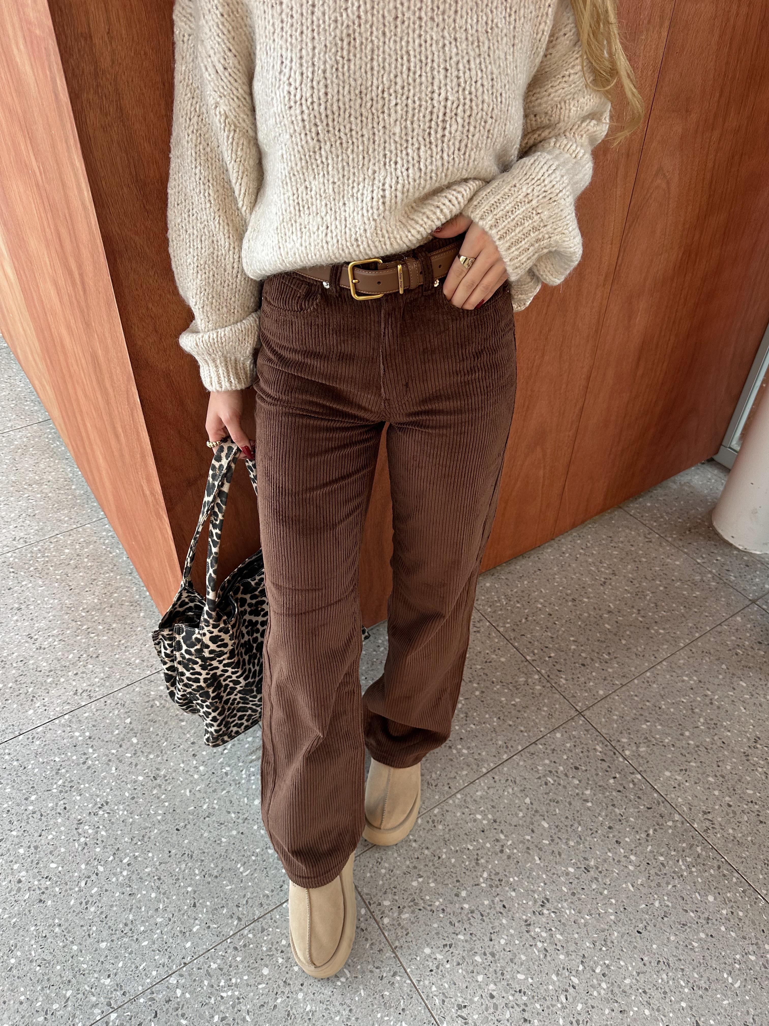 Acı Kahve Fitilli Kadife Pantolon ZR