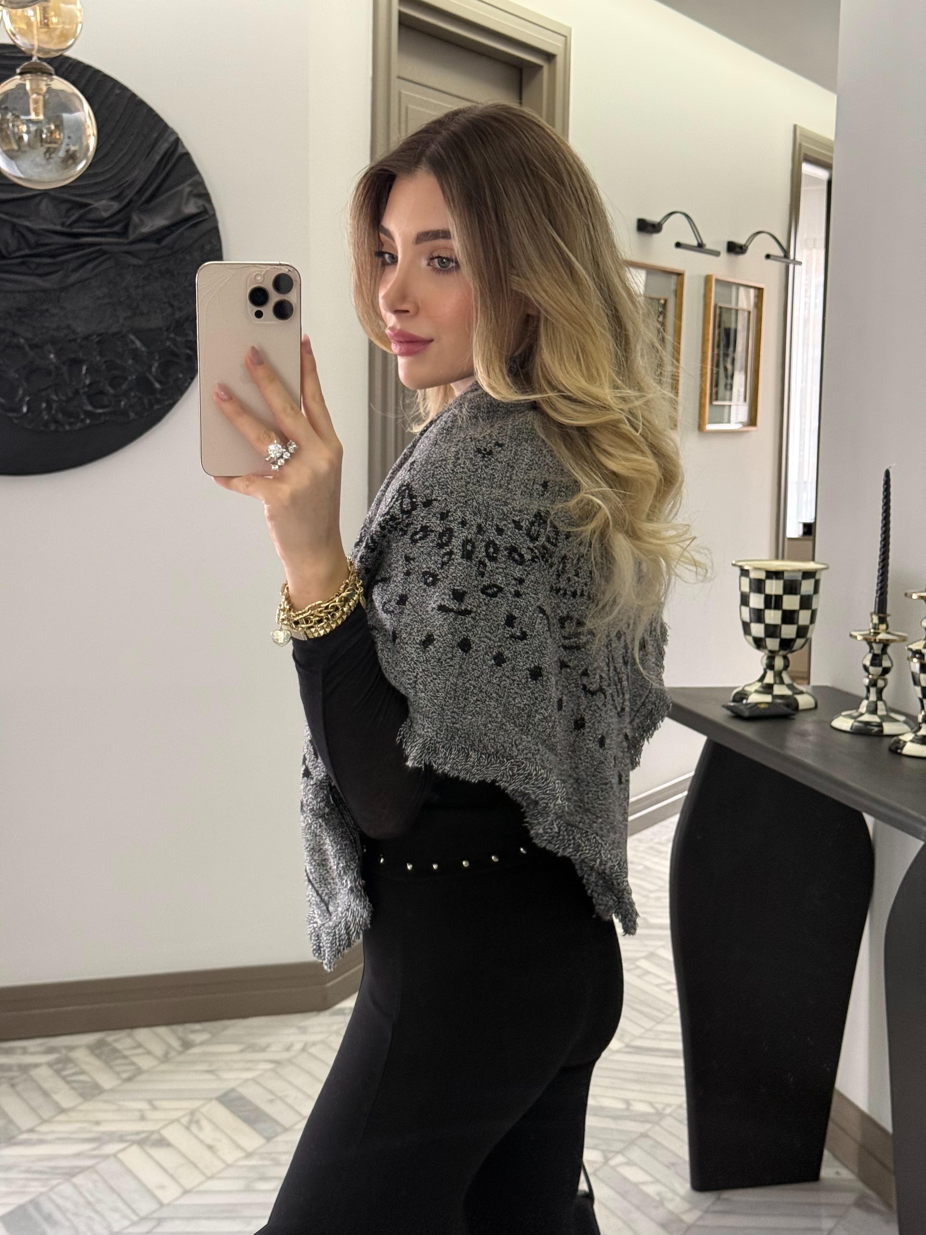 Antrasit -Siyah  Şal-1005