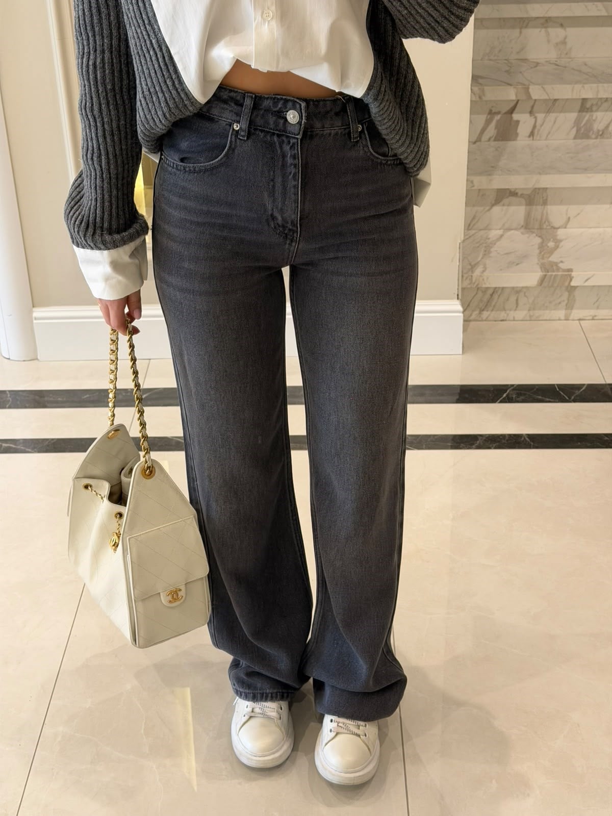 Antrasit Straight Jean