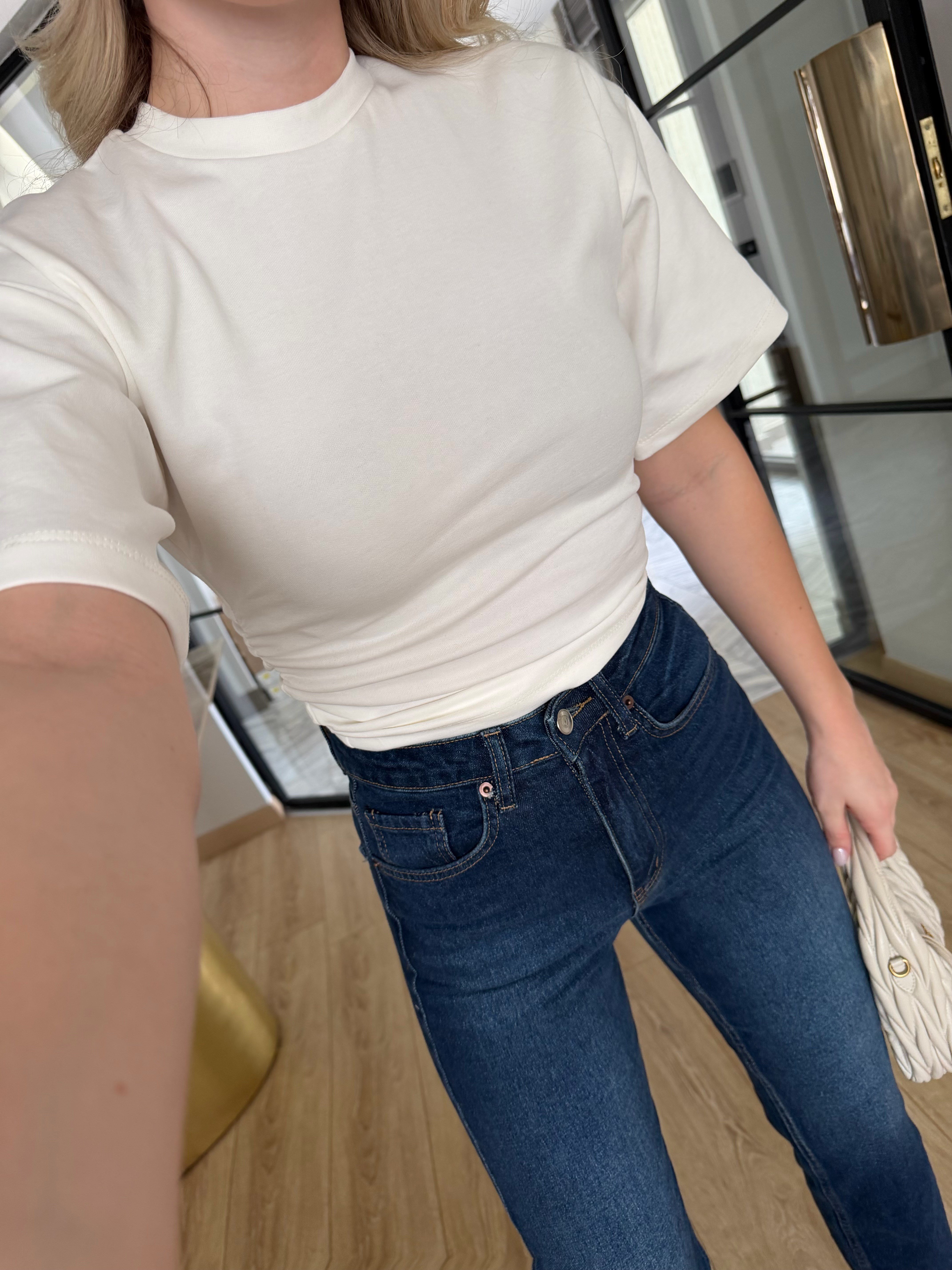 Beyaz Yarasa Kol Tişört-1003