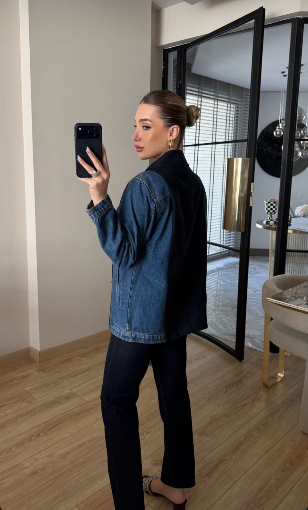 Blazer Detaylı Denim Ceket - 51367