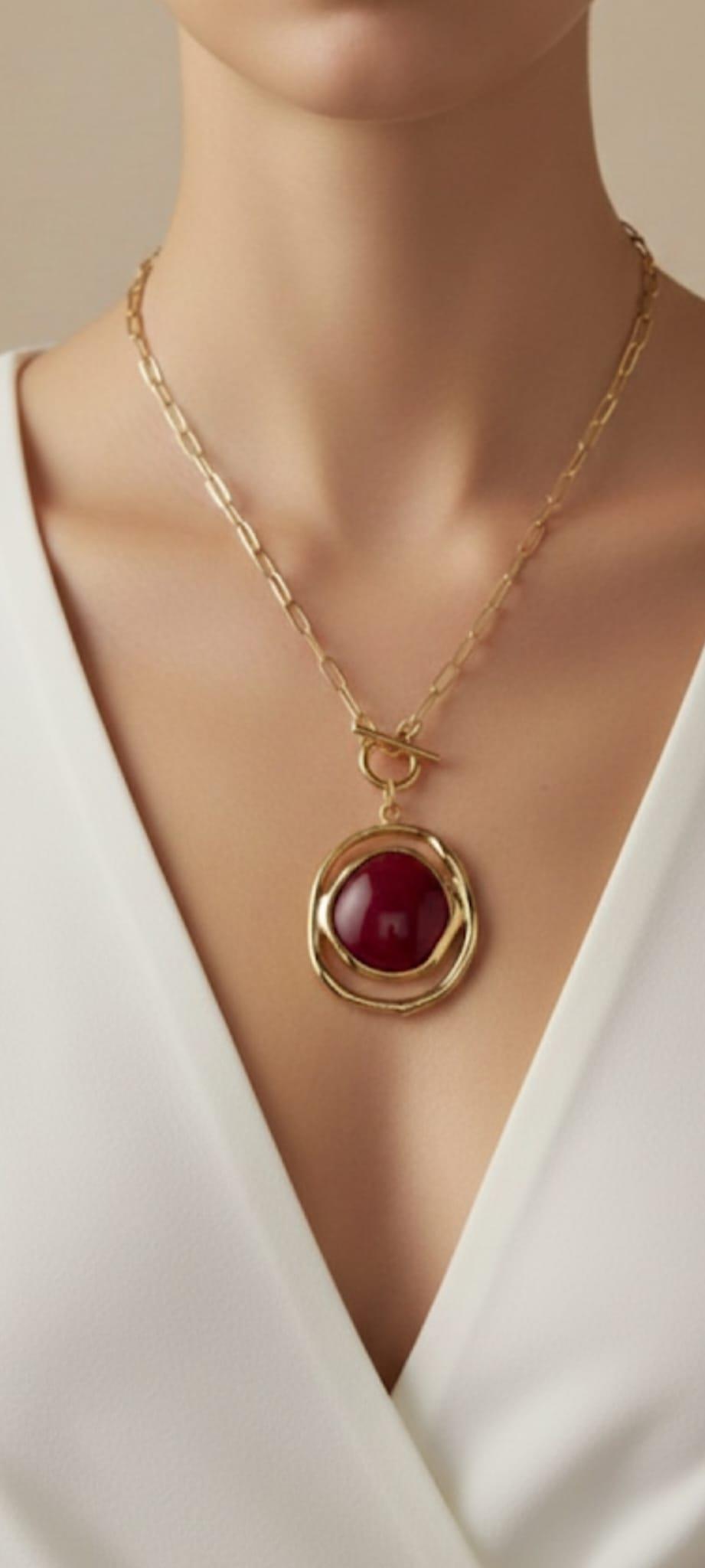 Bordo Codeguard Gold Kolye