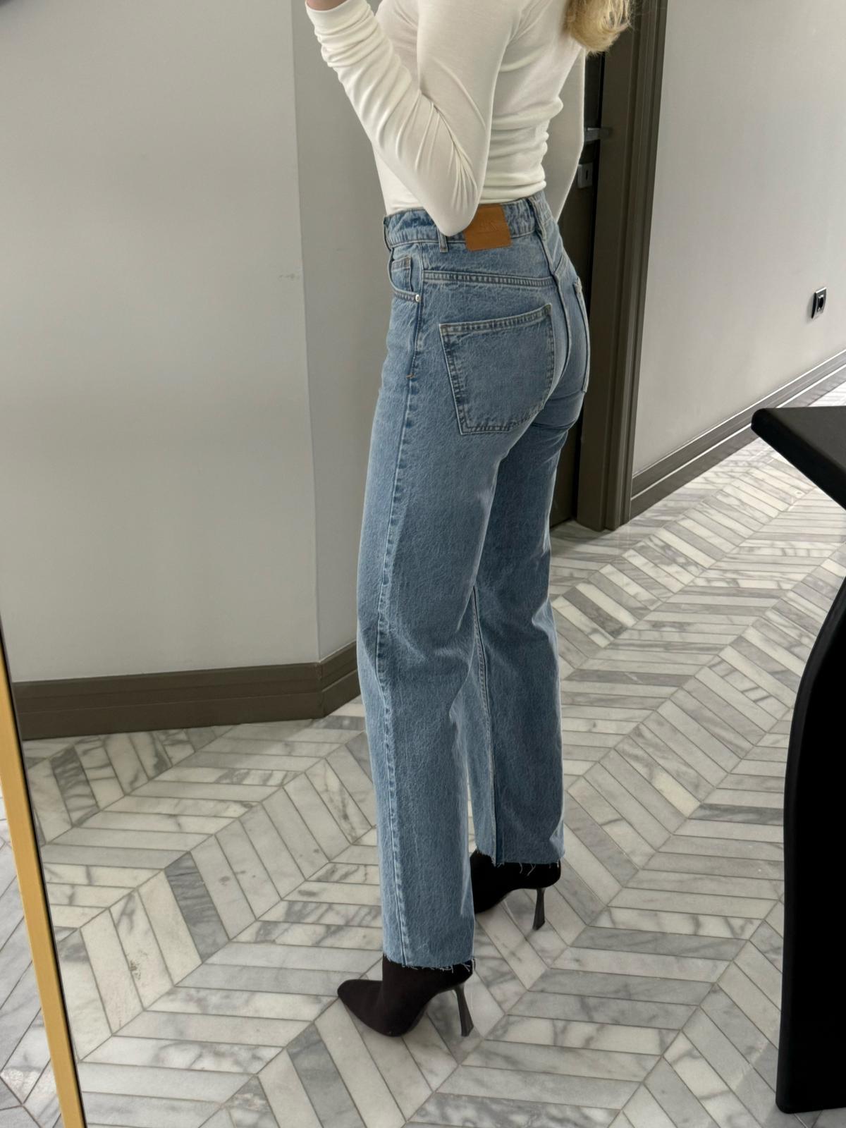 Buz Mavi Straight Fit Jean