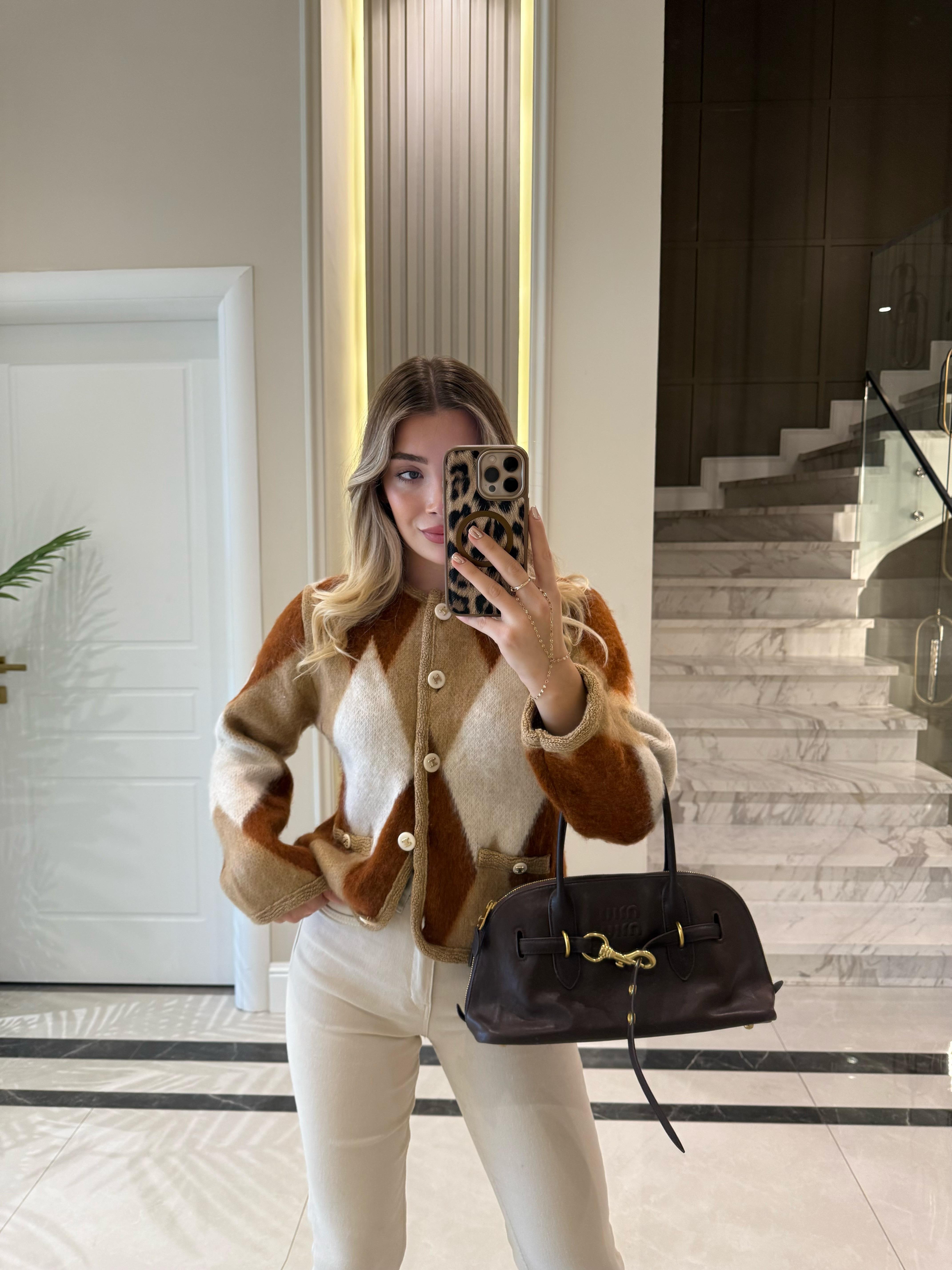 Camel-Taba Baklava Marka Model Hırka