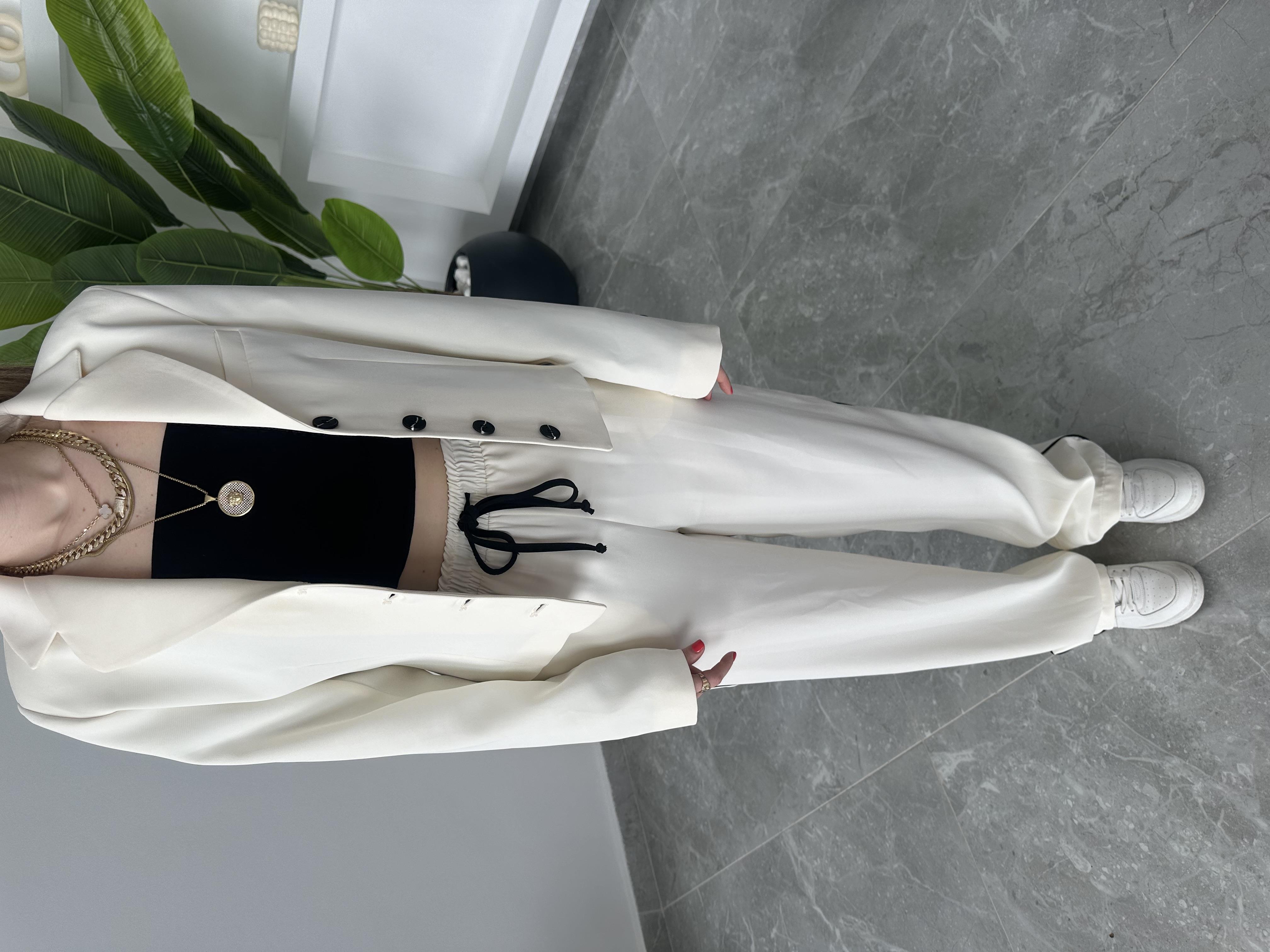Ekru Premium Kalite Özel Seri Ceketli İkili Takım