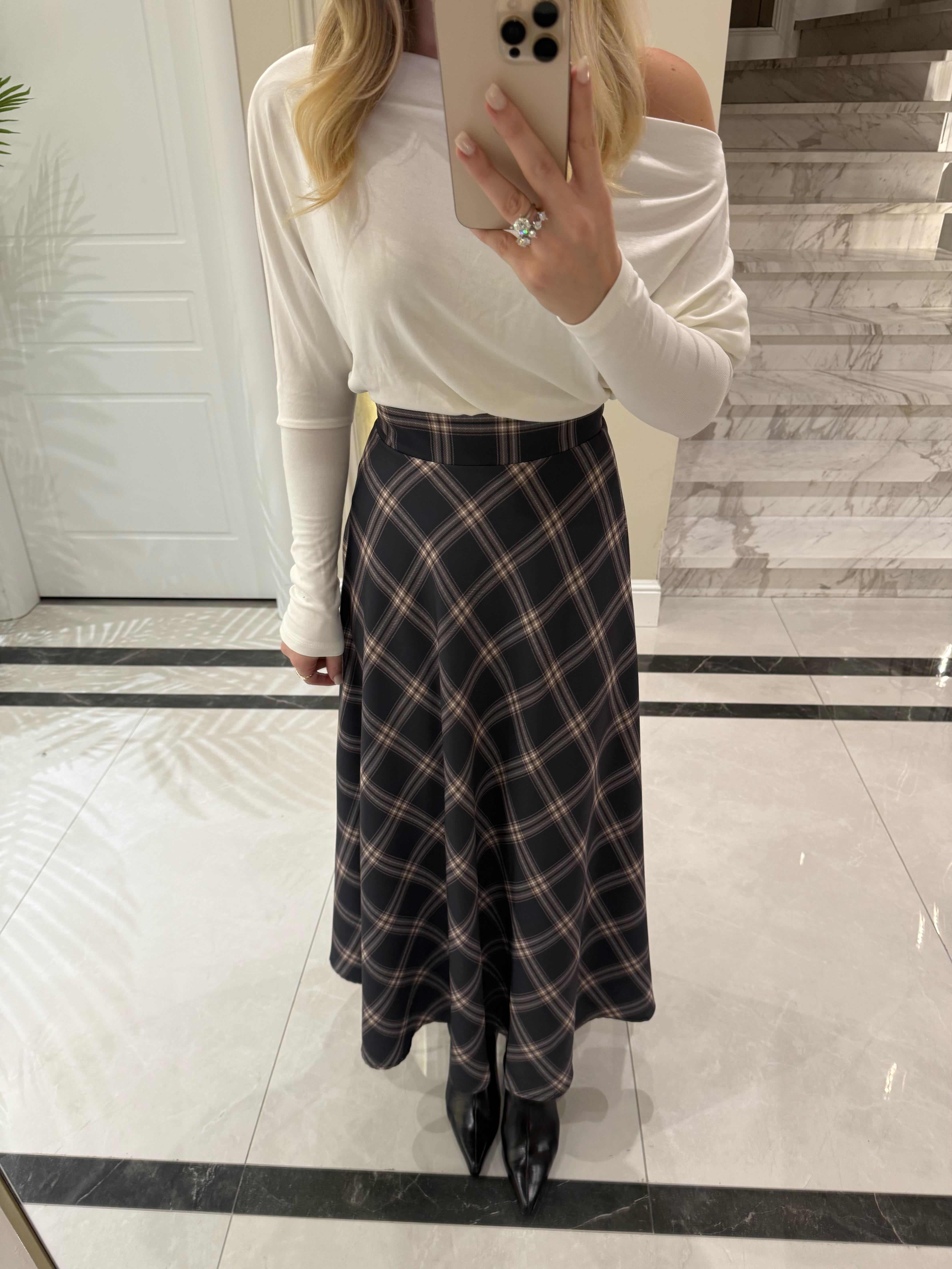 Füme-Bej Ekose Etek -1119