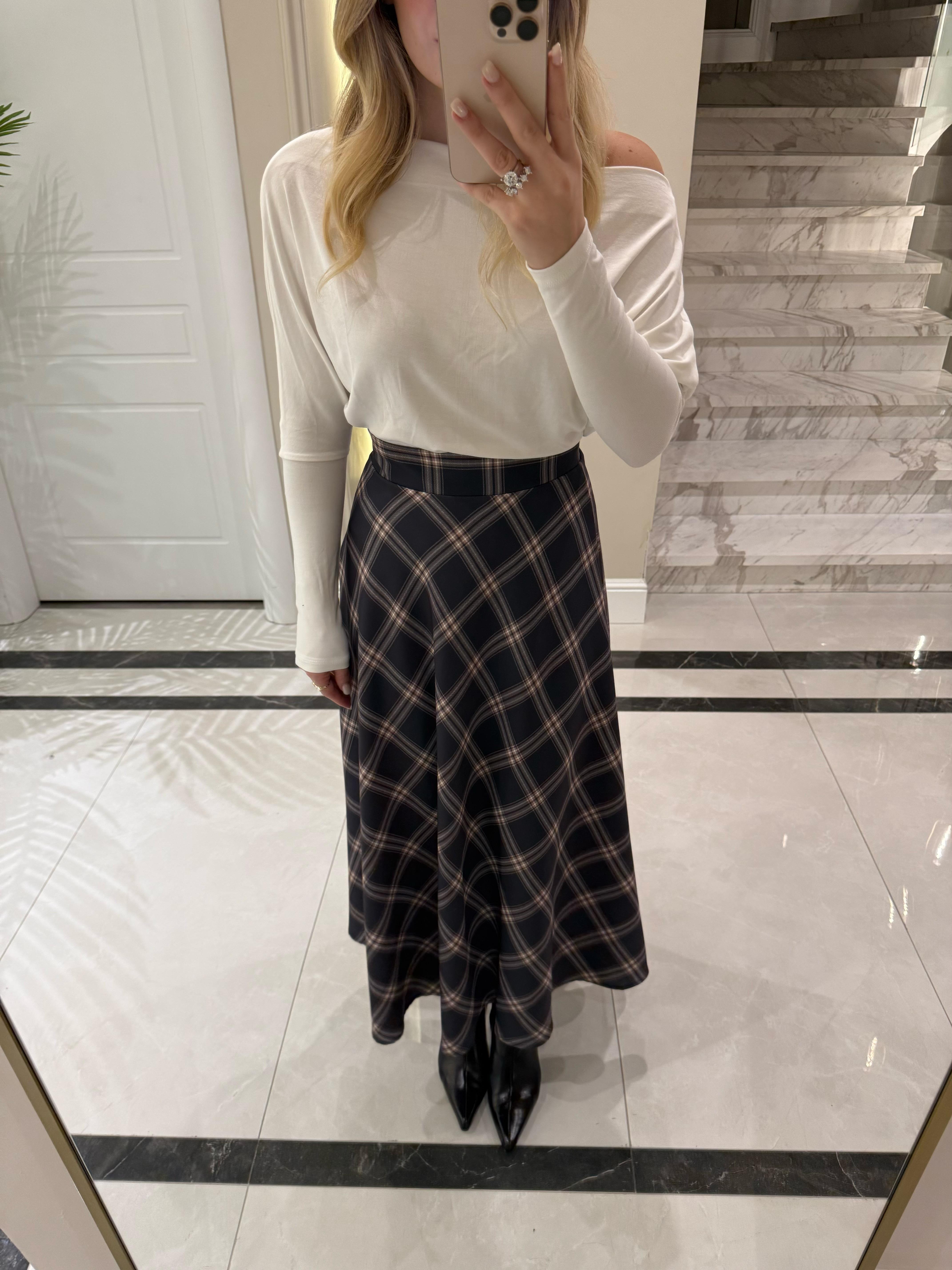 Füme-Bej Ekose Etek -1119