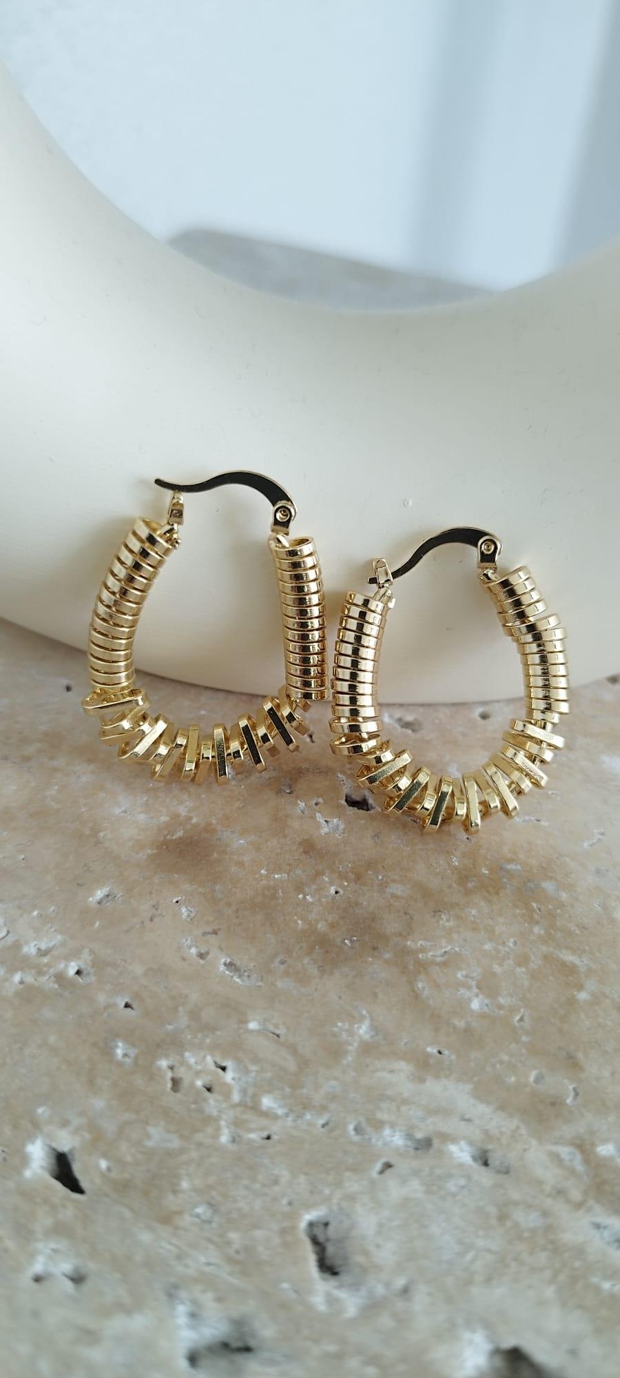 Gold Burgulu Küpe