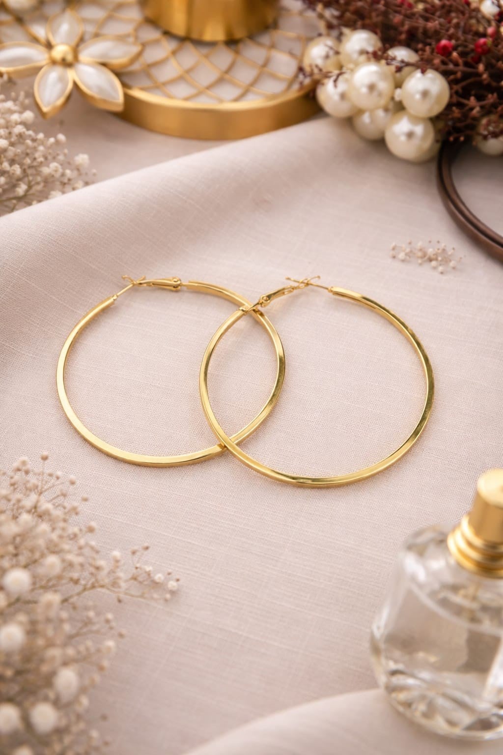 Gold Halka Küpe 