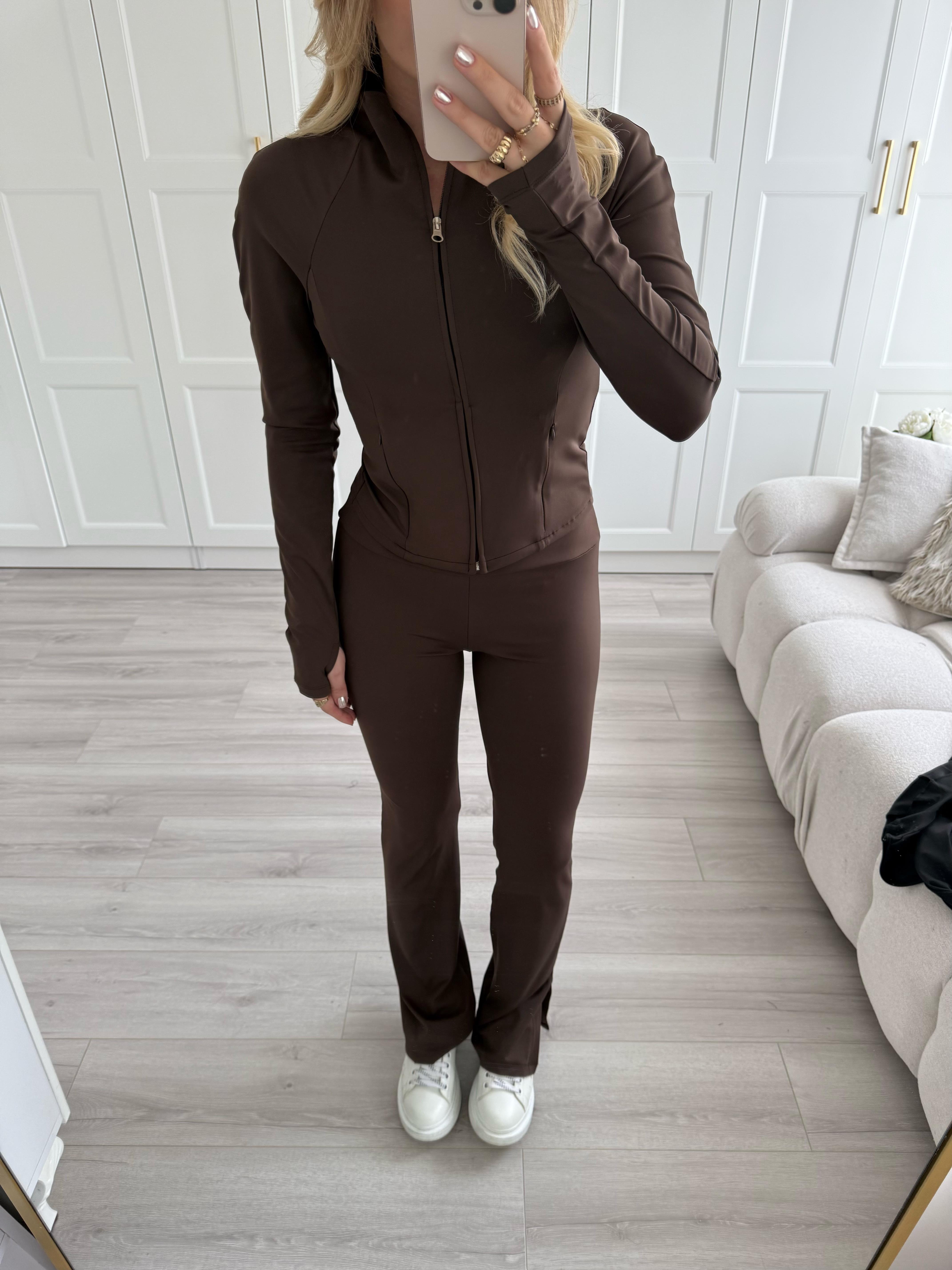 Kahve Orj Marka Soft Touch İkili Takım