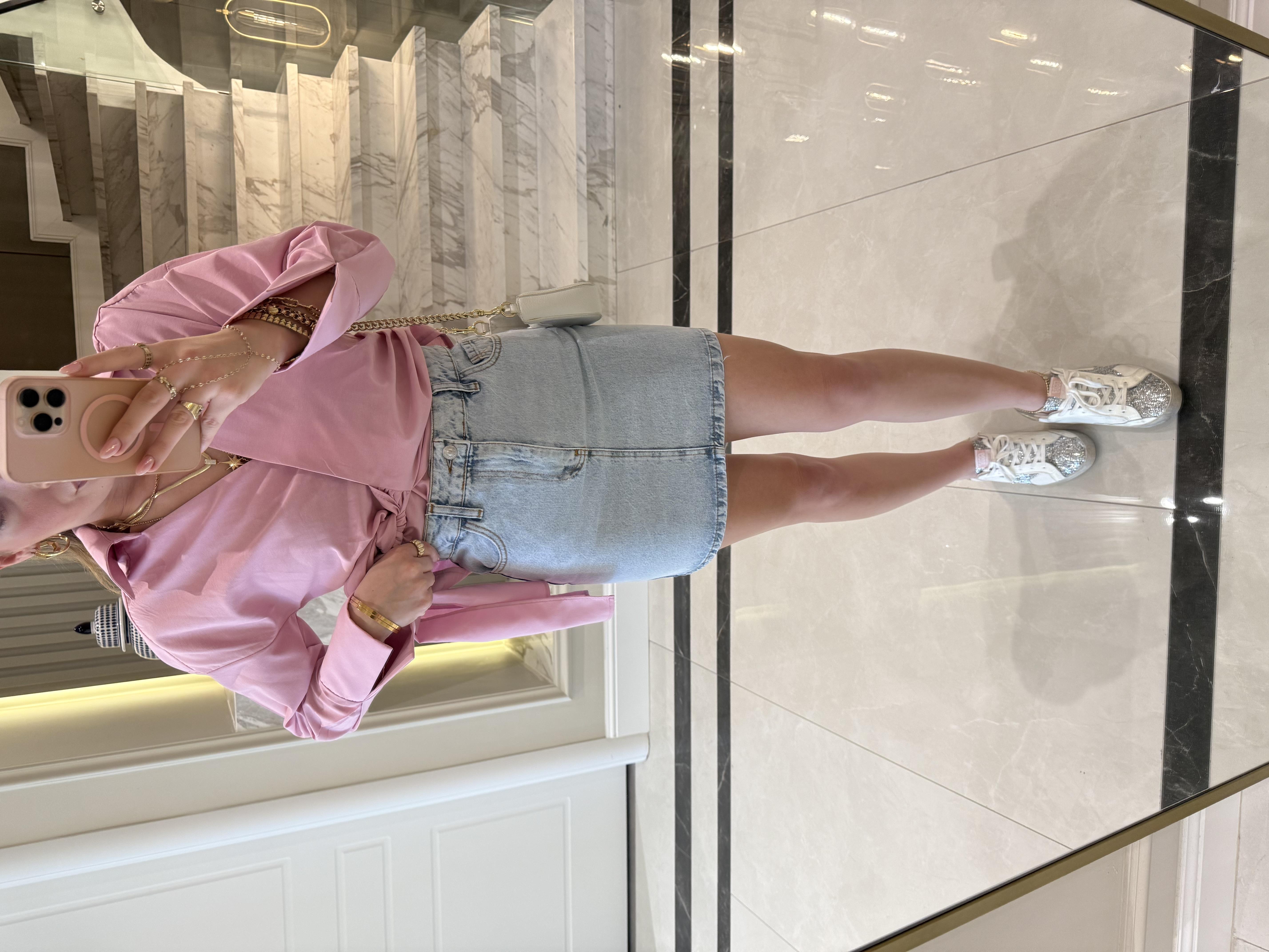 Kar Yıkama Kısa FW Denim Etek