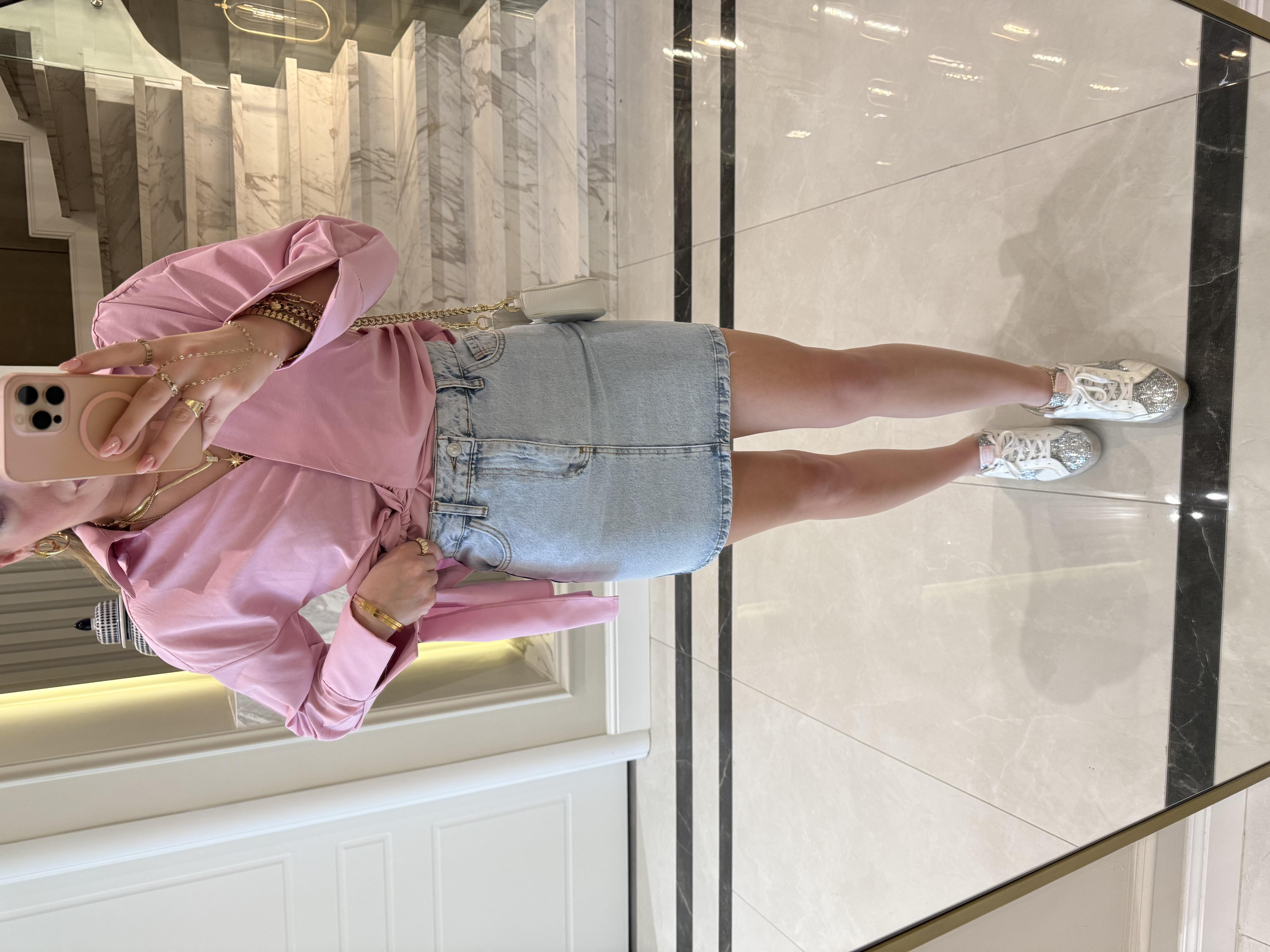 Kar Yıkama Kısa FW Denim Etek