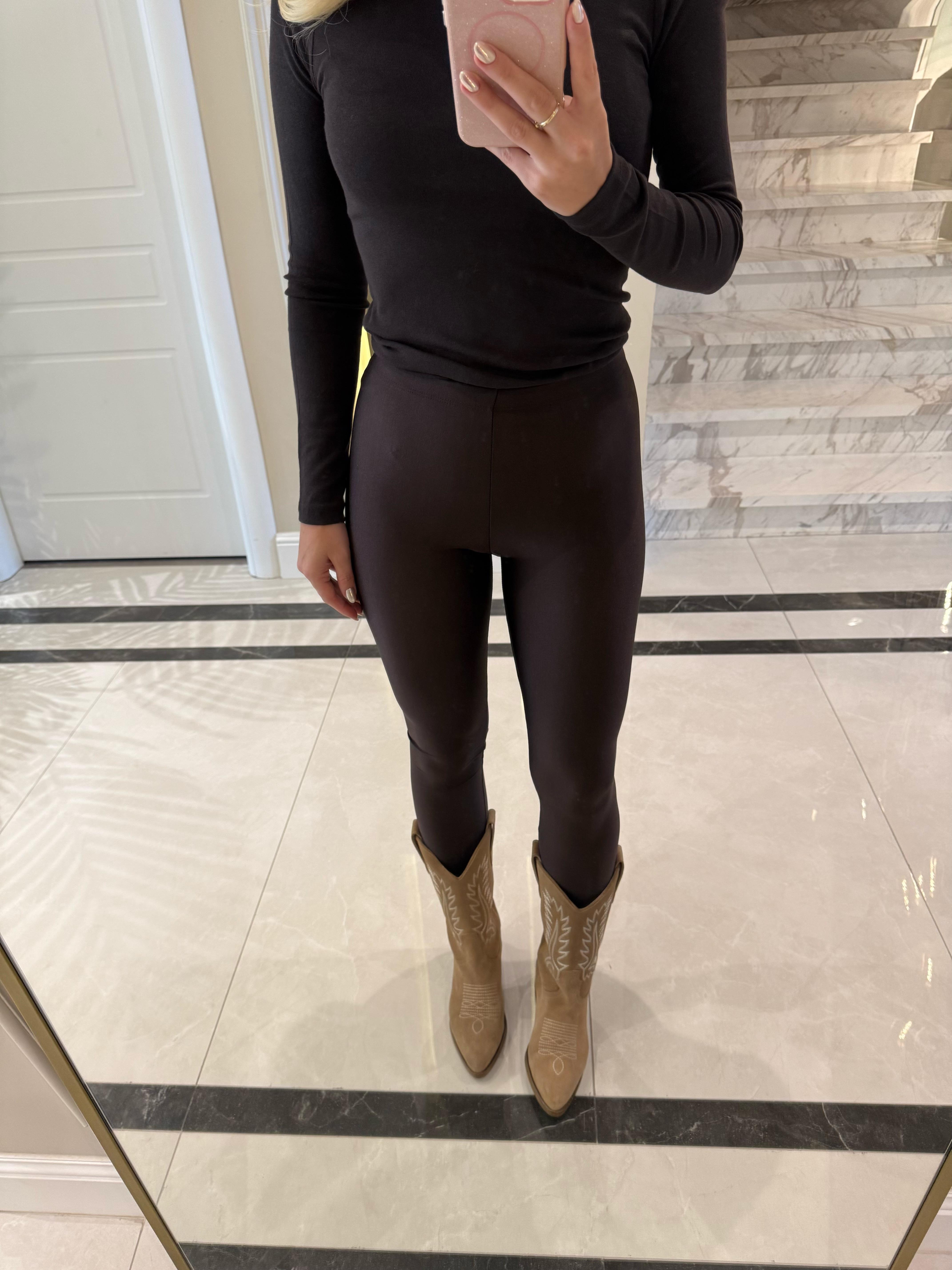 Koyu Kahve DLV Disco Tayt-4001