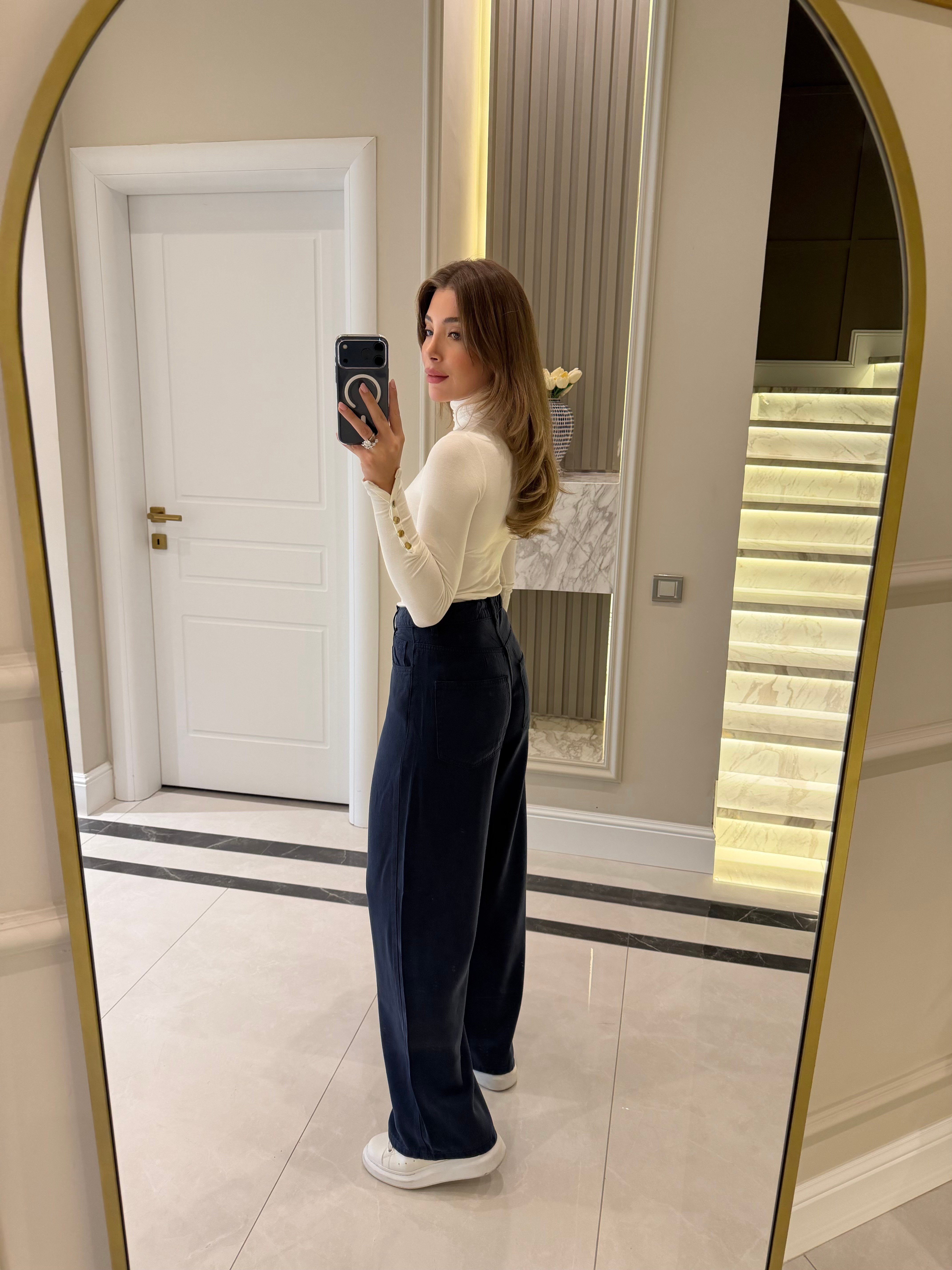 Lacivert Tensel Jean