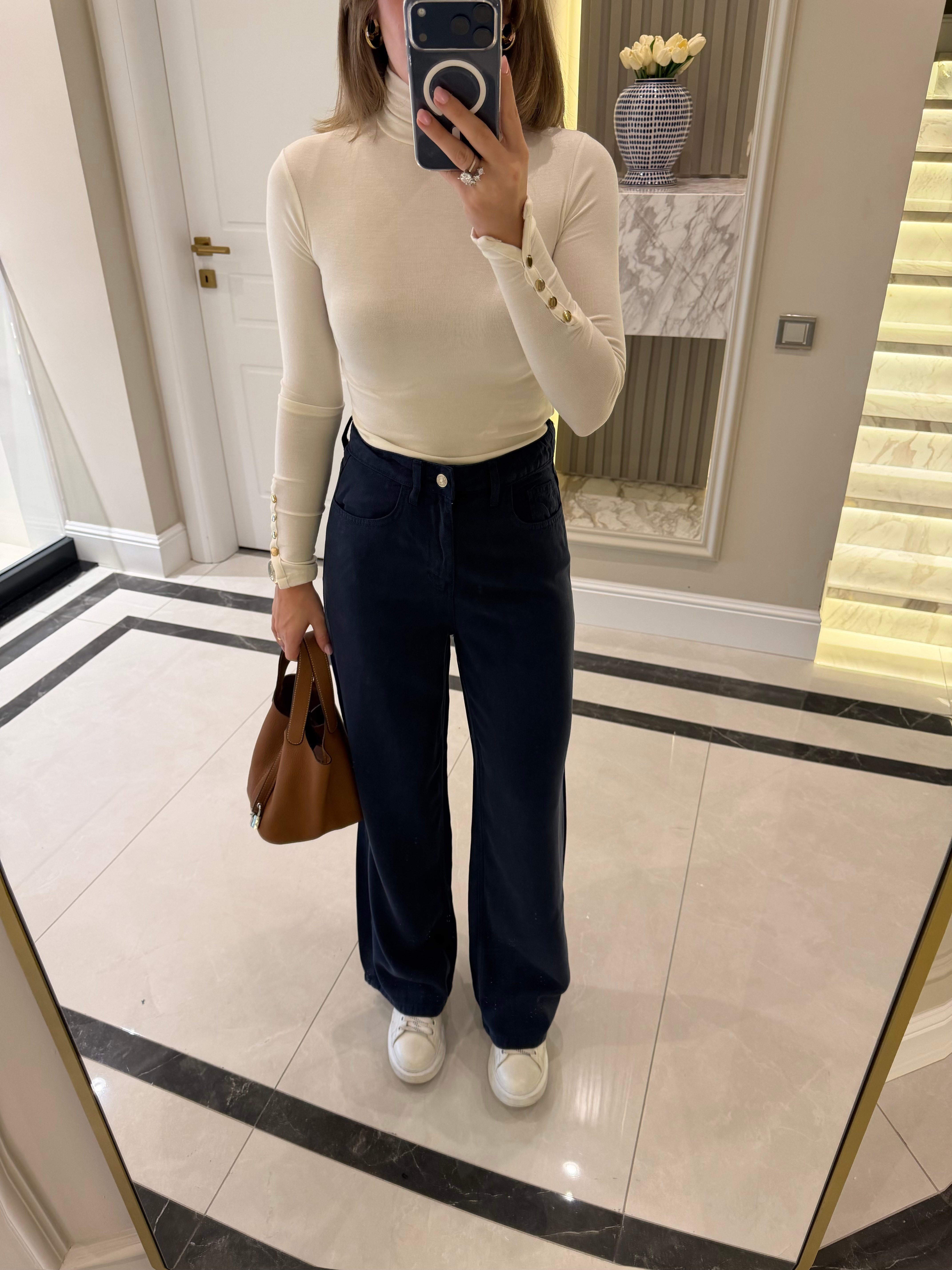 Lacivert Tensel Jean