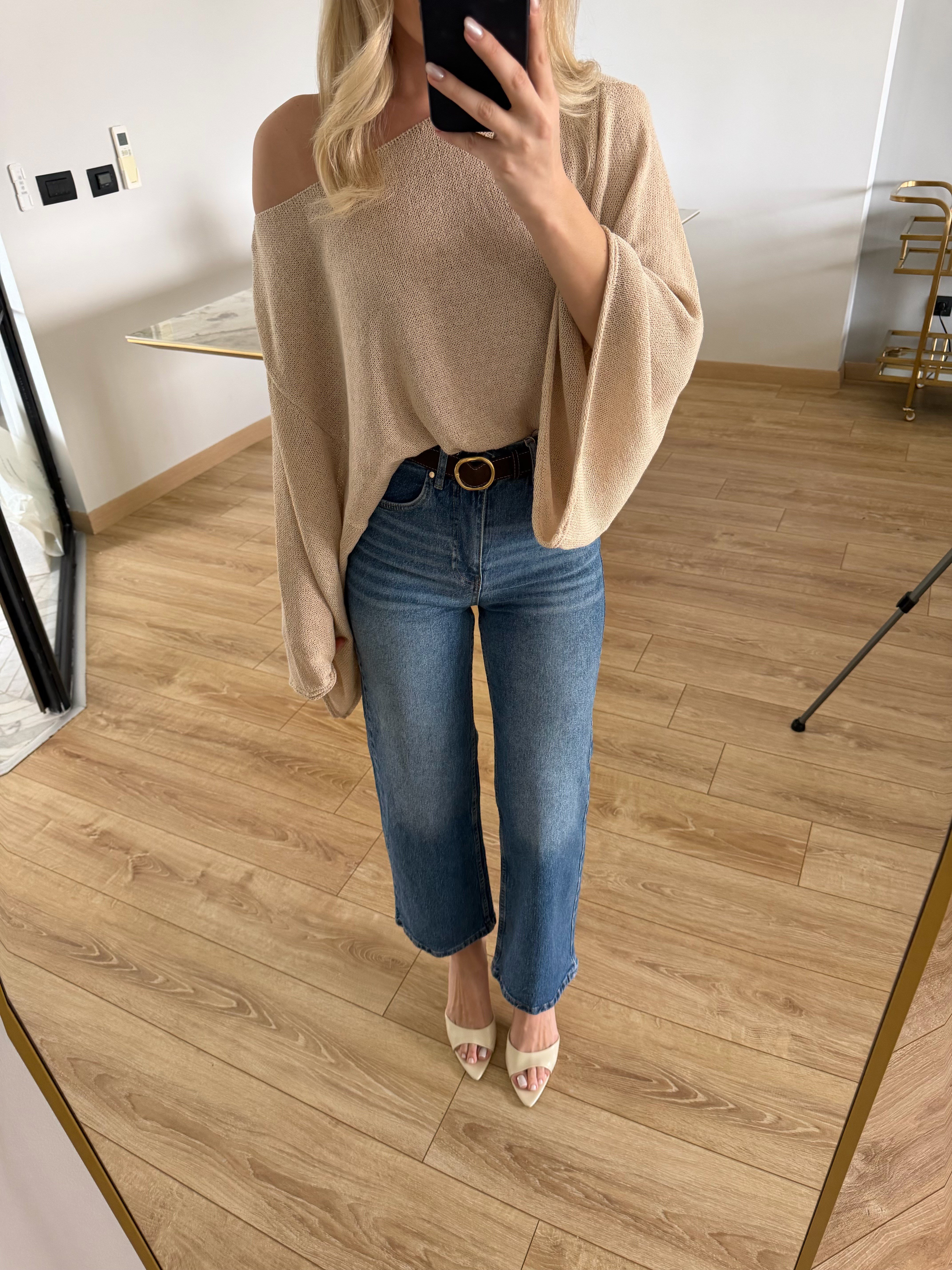 Mavi Kemerli  Kısa Pantolon-72299