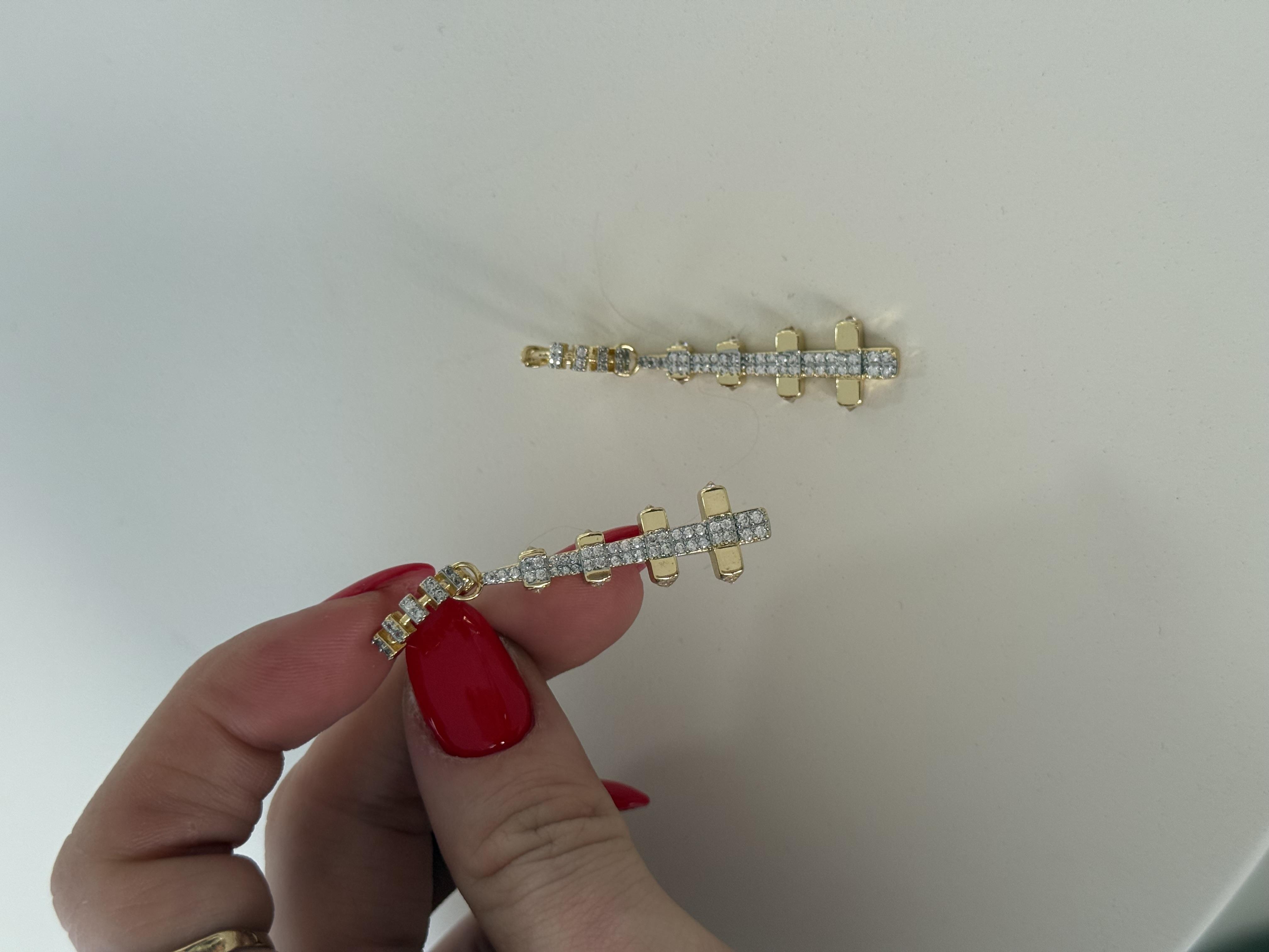 Pearly Gold Yansımalı Küpe