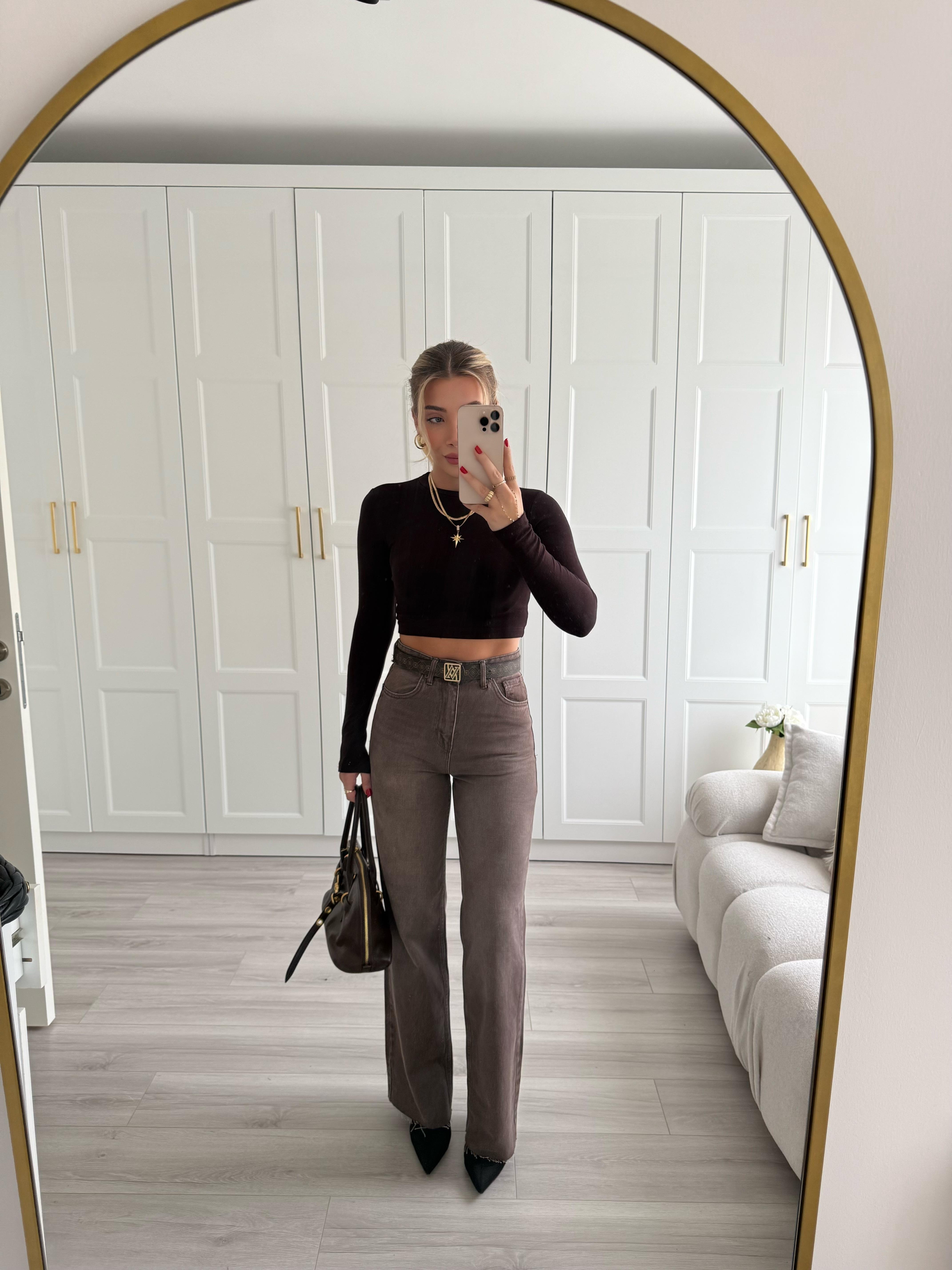 Retro Kahve Straight ZR Jean.