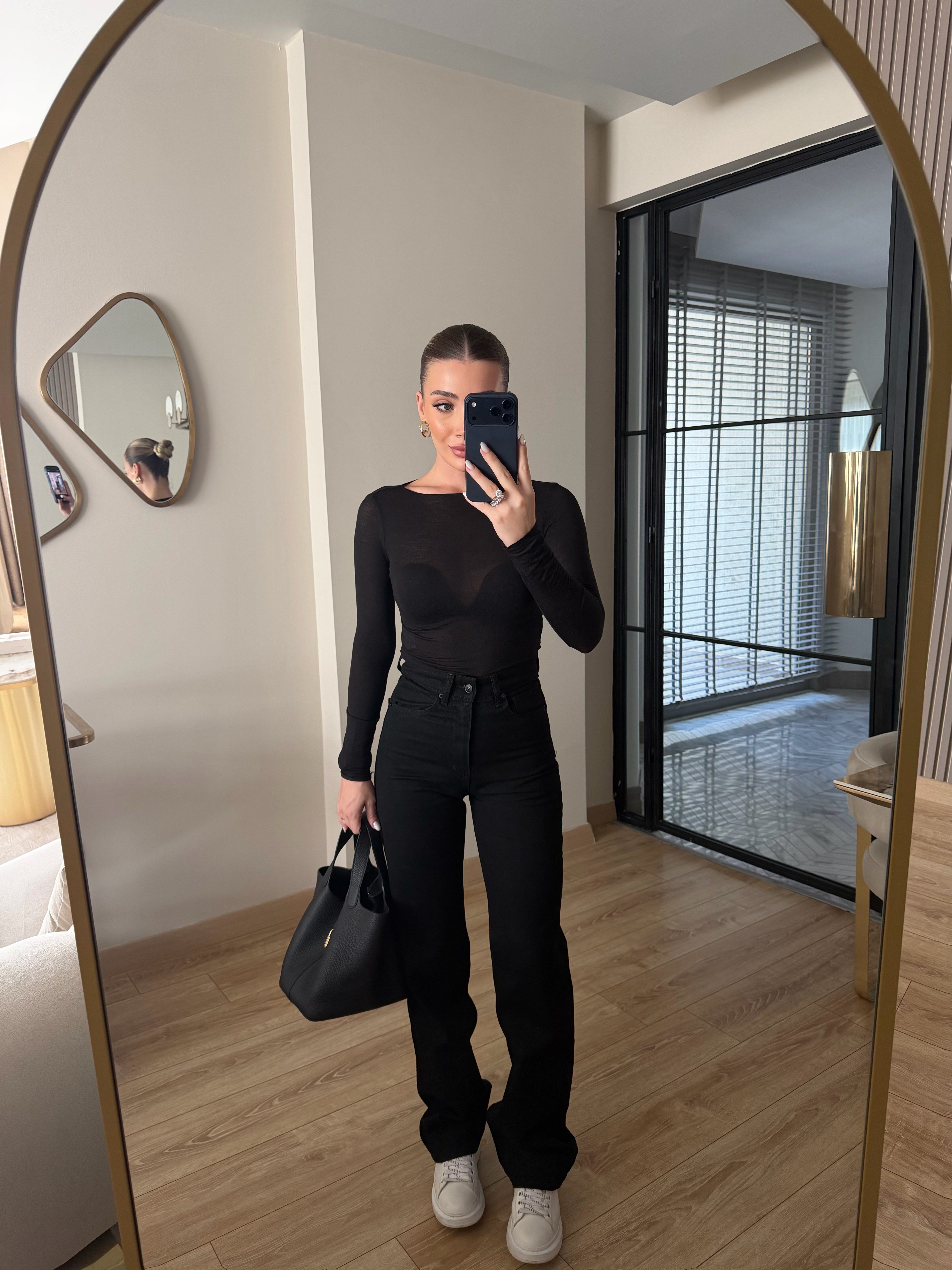 Siyah Orjinal Marka Straight Jean