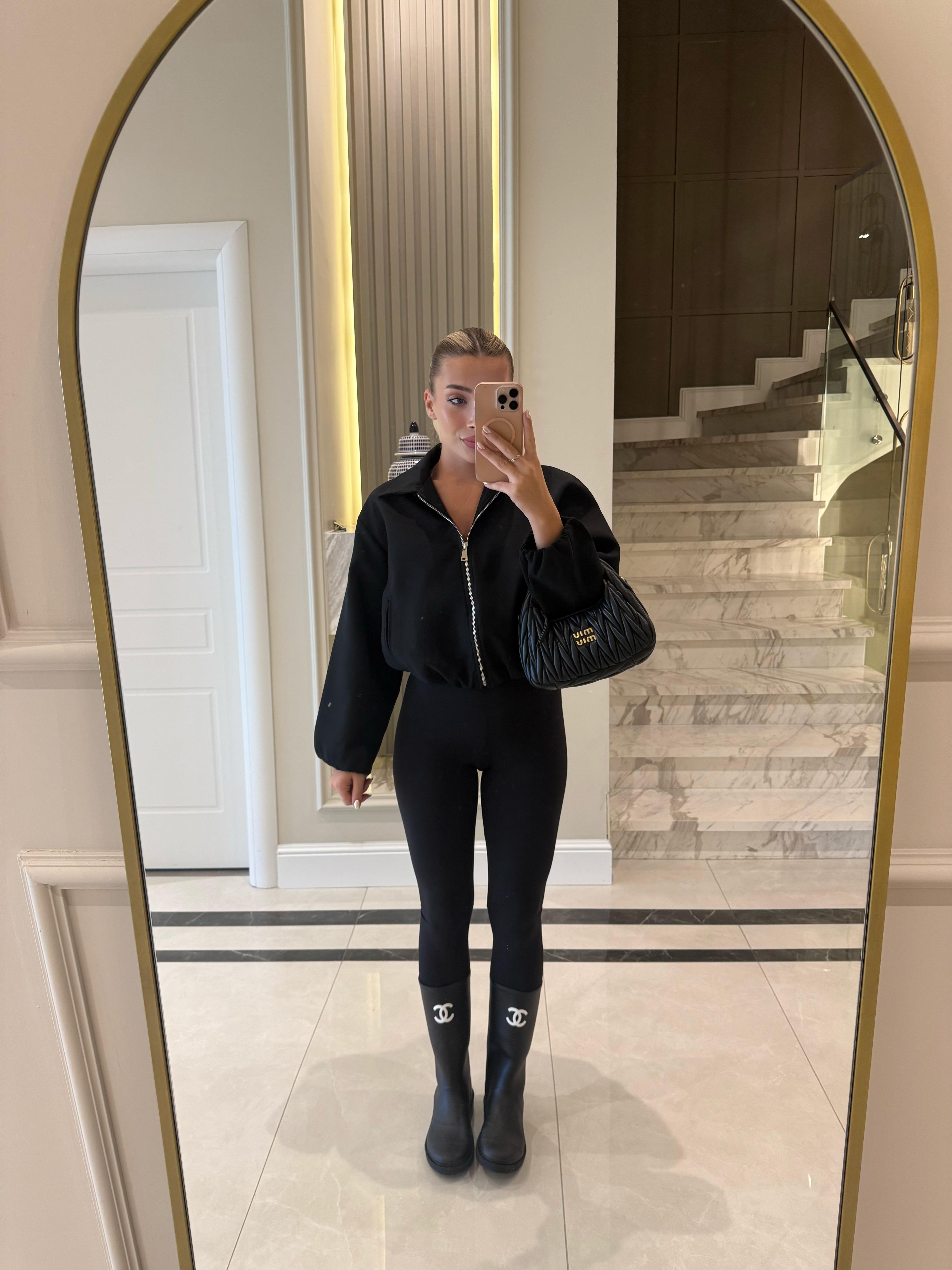 Siyah Yakalı Bomber Ceket-1008