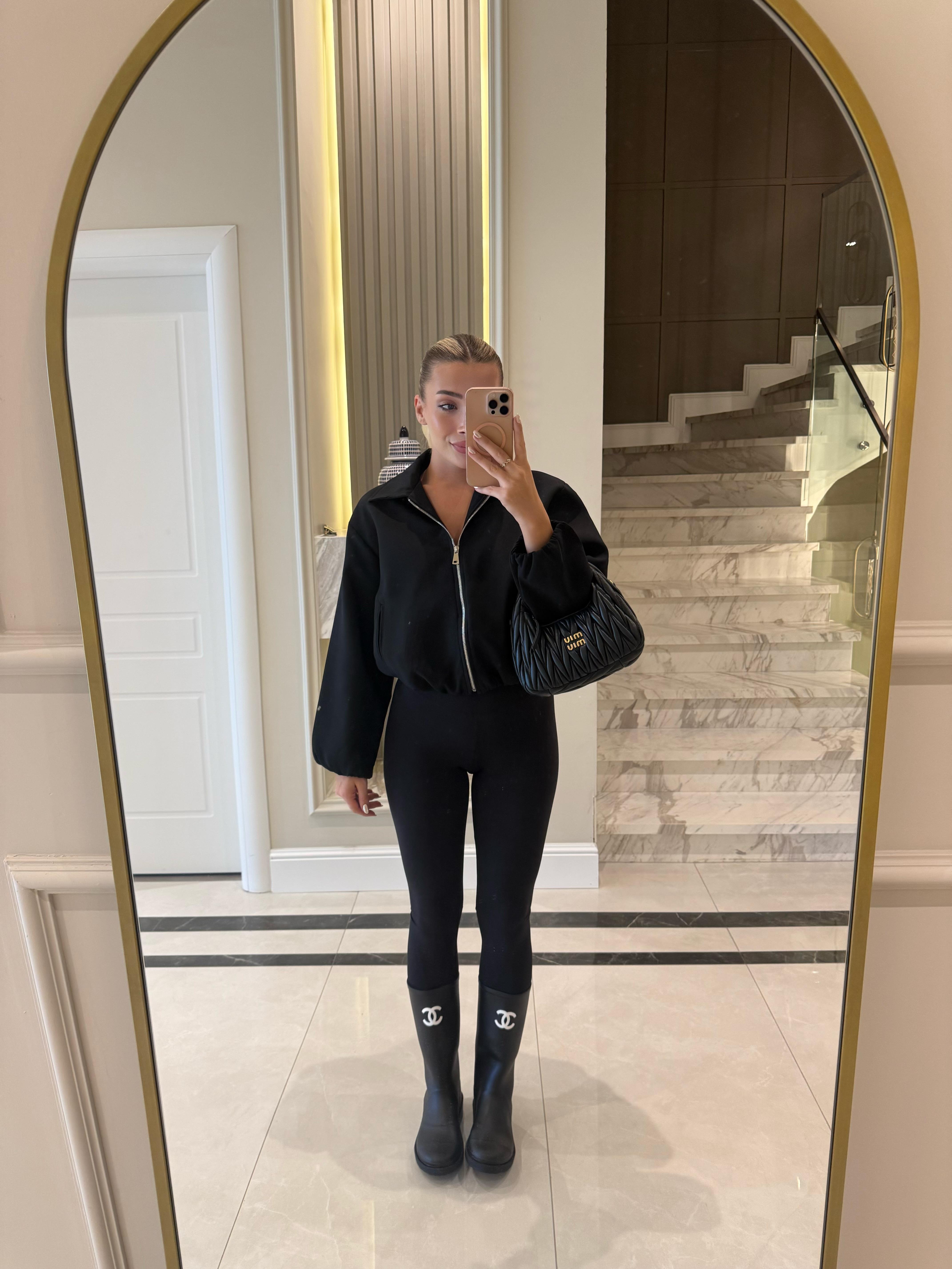 Siyah Yakalı Bomber Ceket-1008