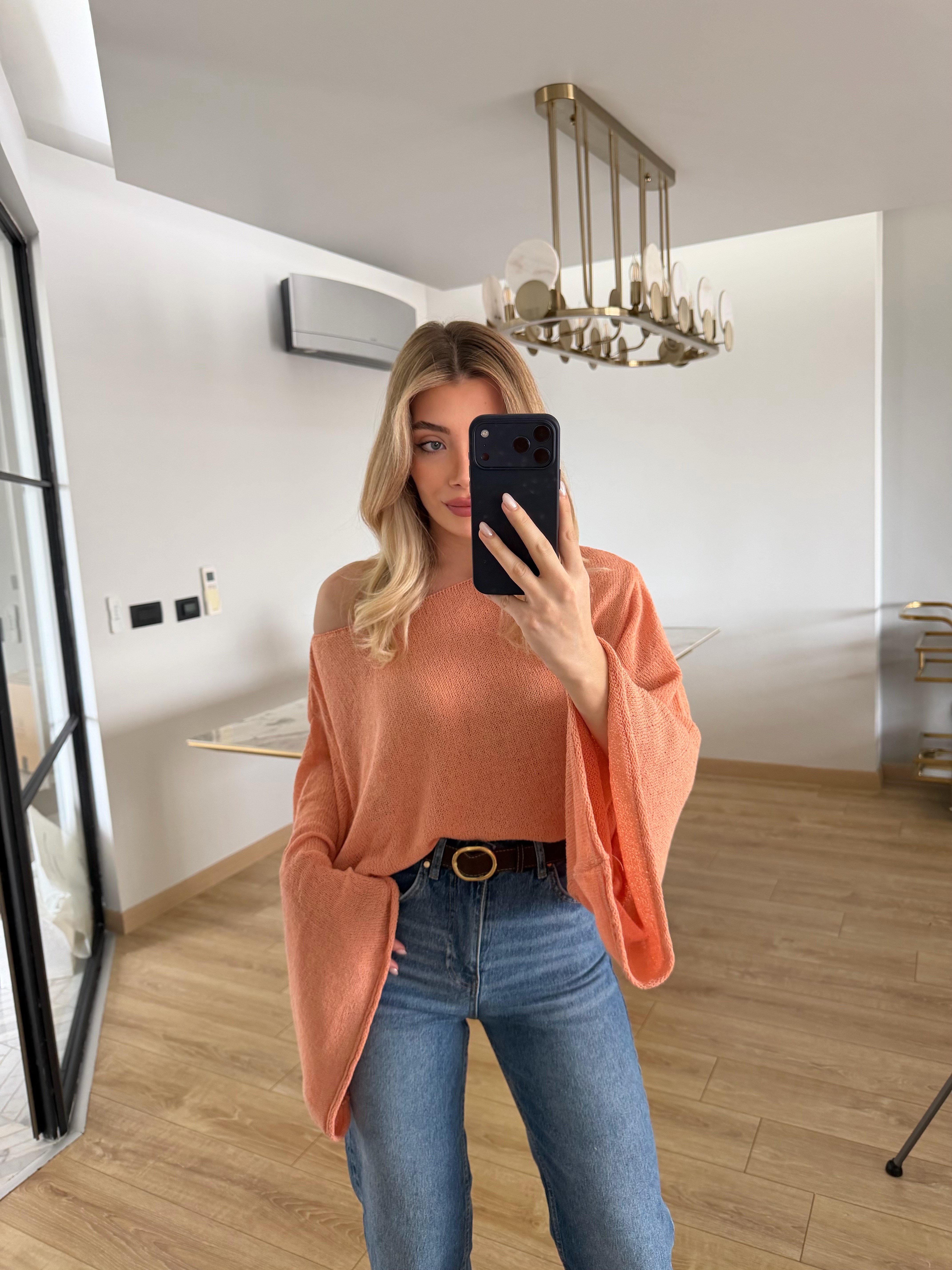 Somon Yarasa Kol Triko-1048